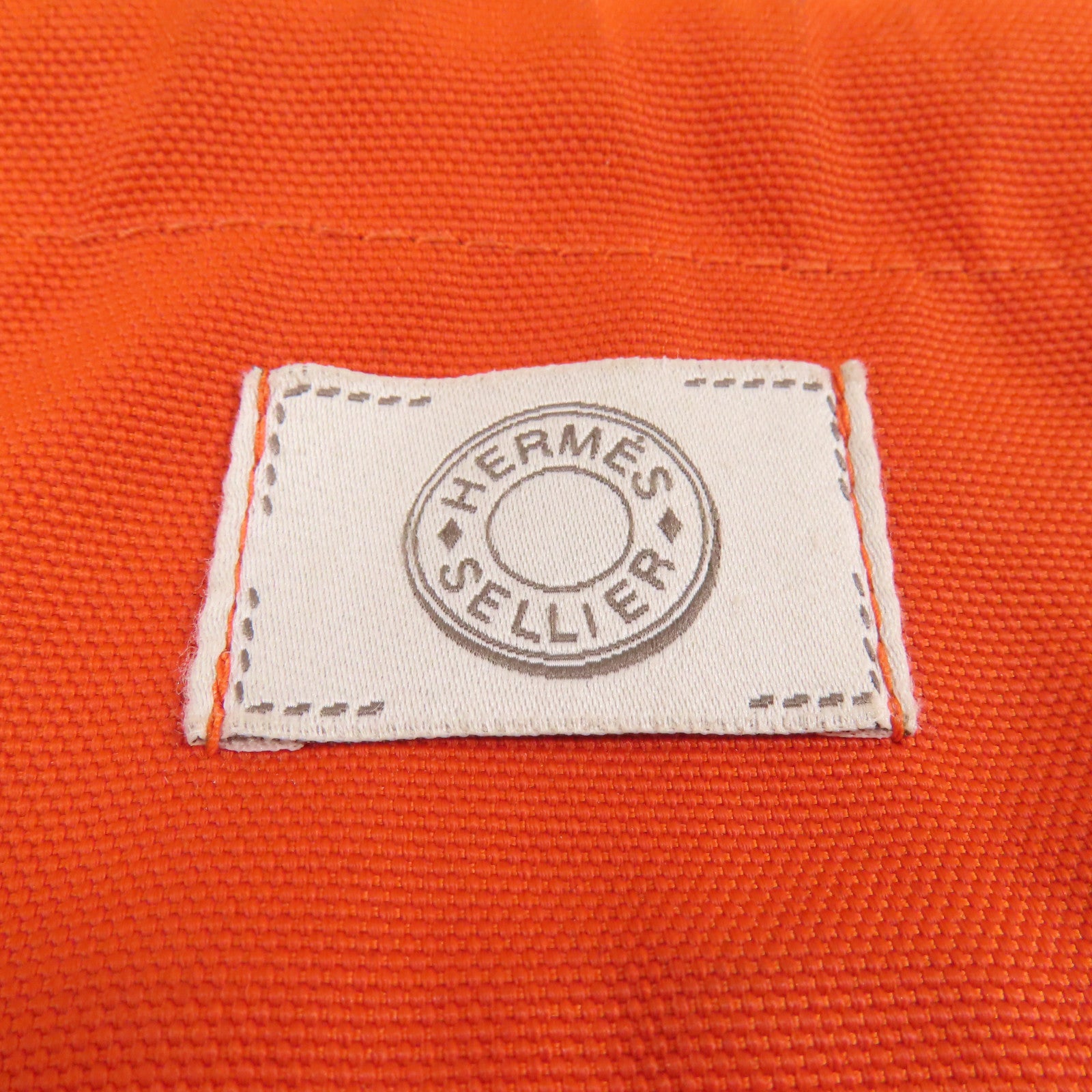 HERMES 【激減優惠】帆布Pansage Groom手挽肩背兩用袋Blue Navy/Feu