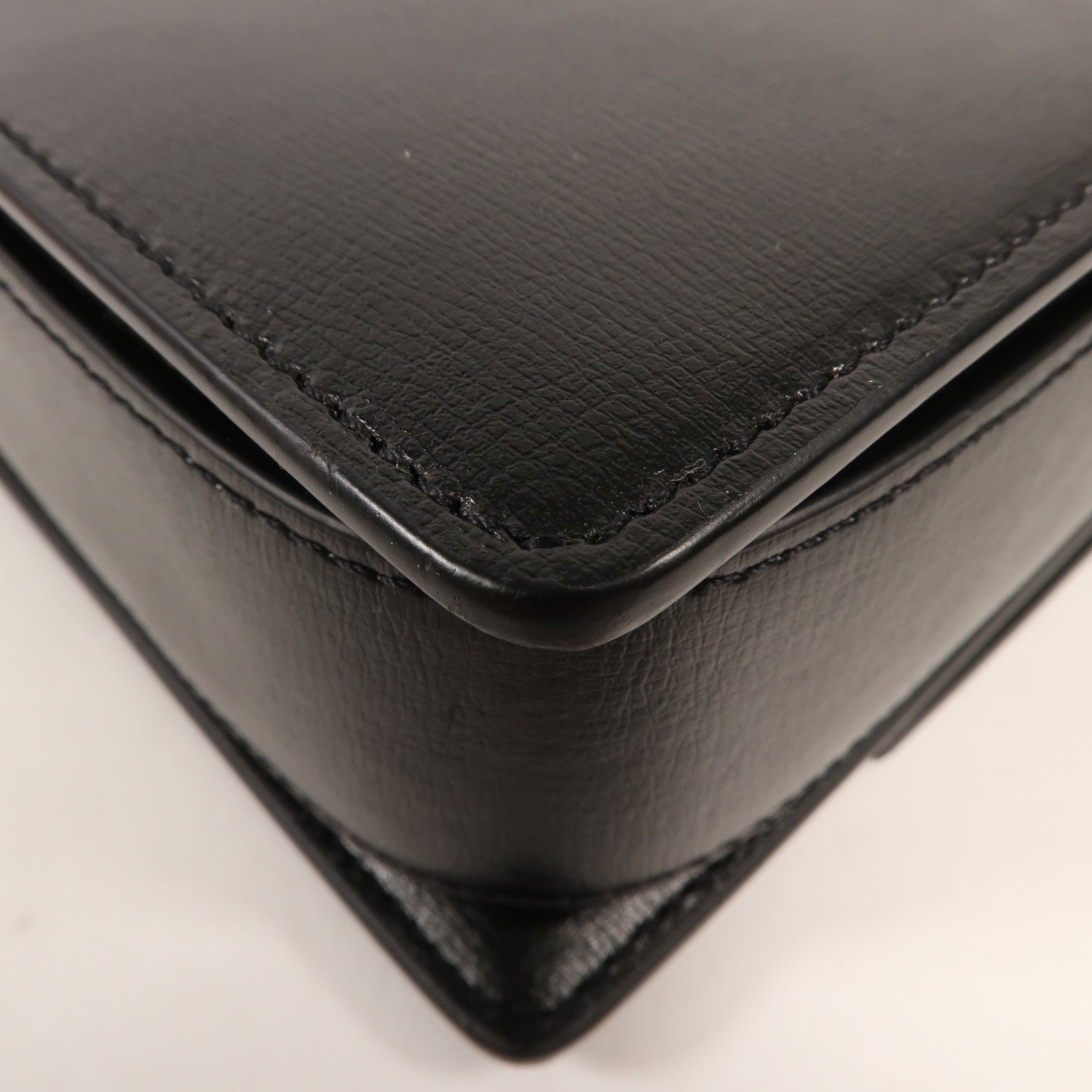 SAINT LAURENT 【激減優惠】牛皮/麂皮皮革Bellechasse金扣肩背袋