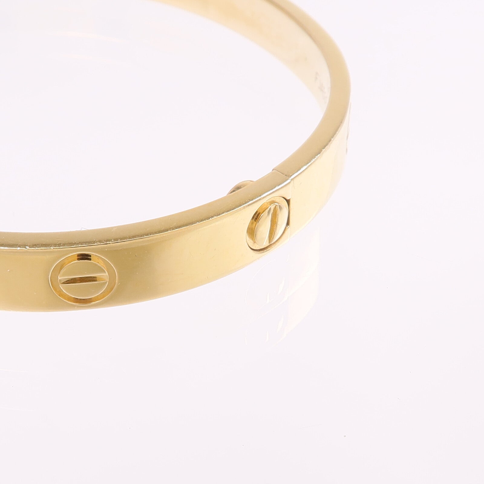 CARTIER 18K黃金Love Bracelet手鐲Cartier#17