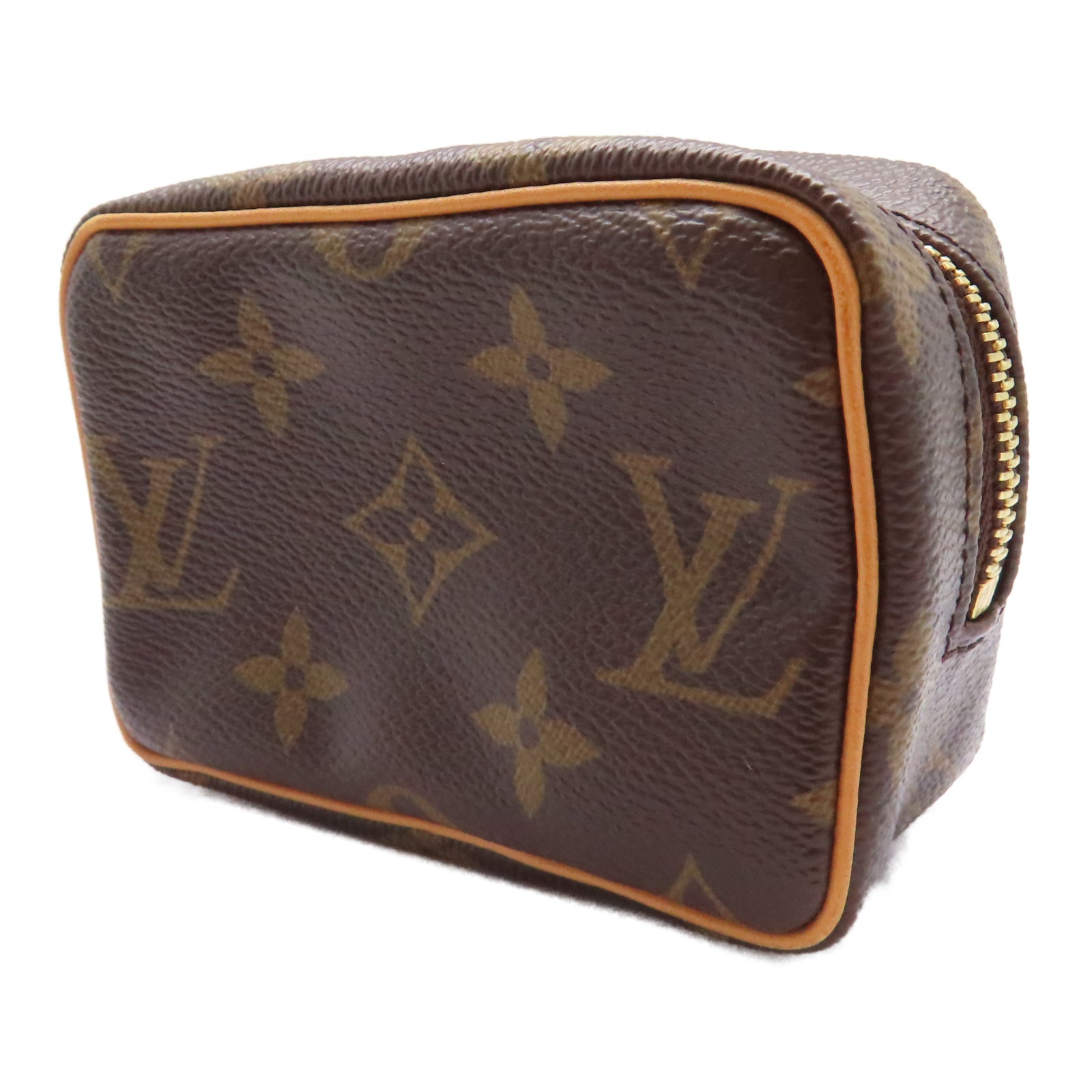 LOUIS VUITTON Monogram Trousse Wapity Pouch金扣零錢包啡色