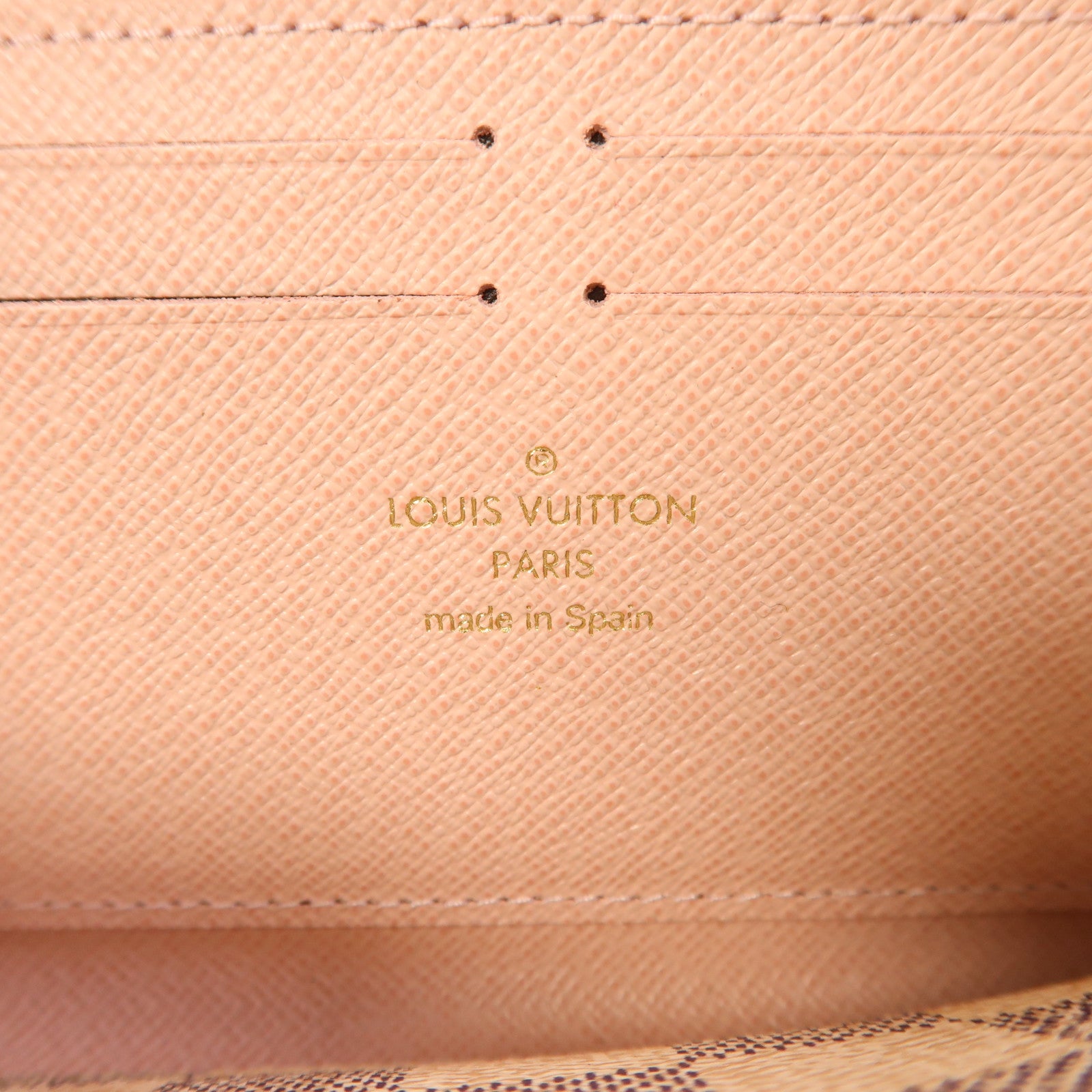 LOUIS VUITTON Damier Azur Clemence Long Wallet金扣長錢包
