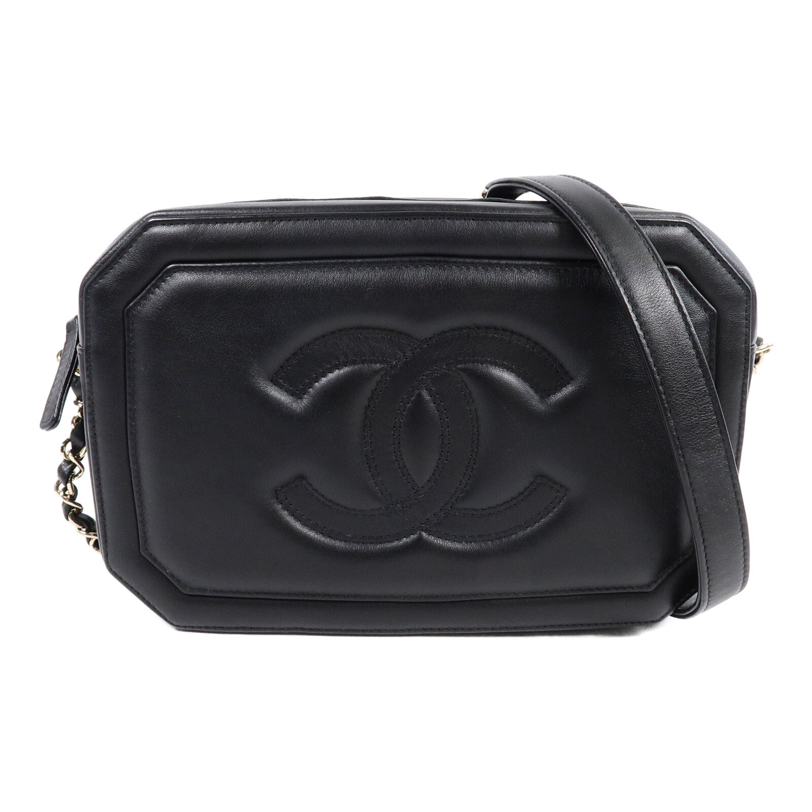 CHANEL 羊皮皮革Chain Shoulder Bag鏈帶肩背袋
