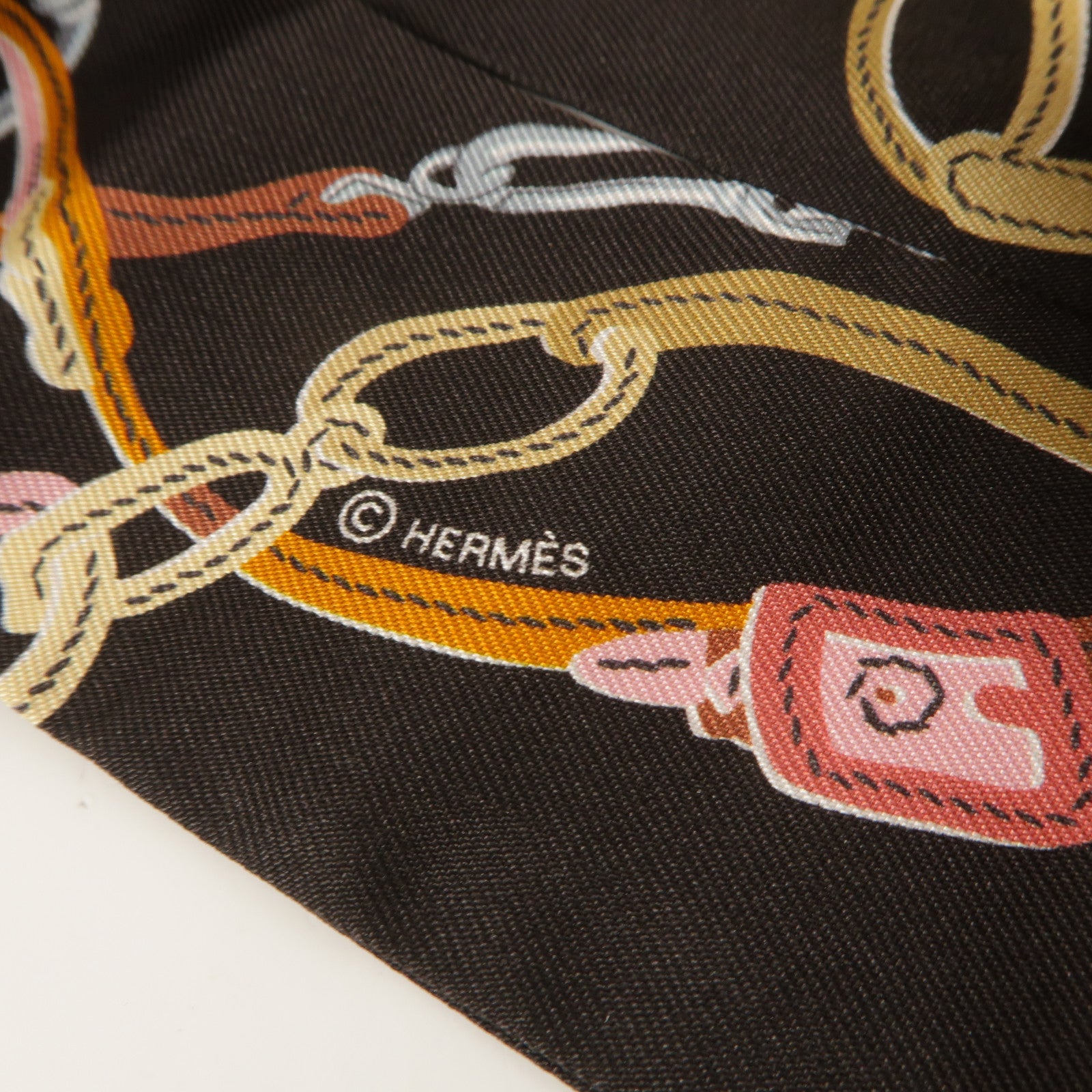 HERMES 絲質Twilly絲巾