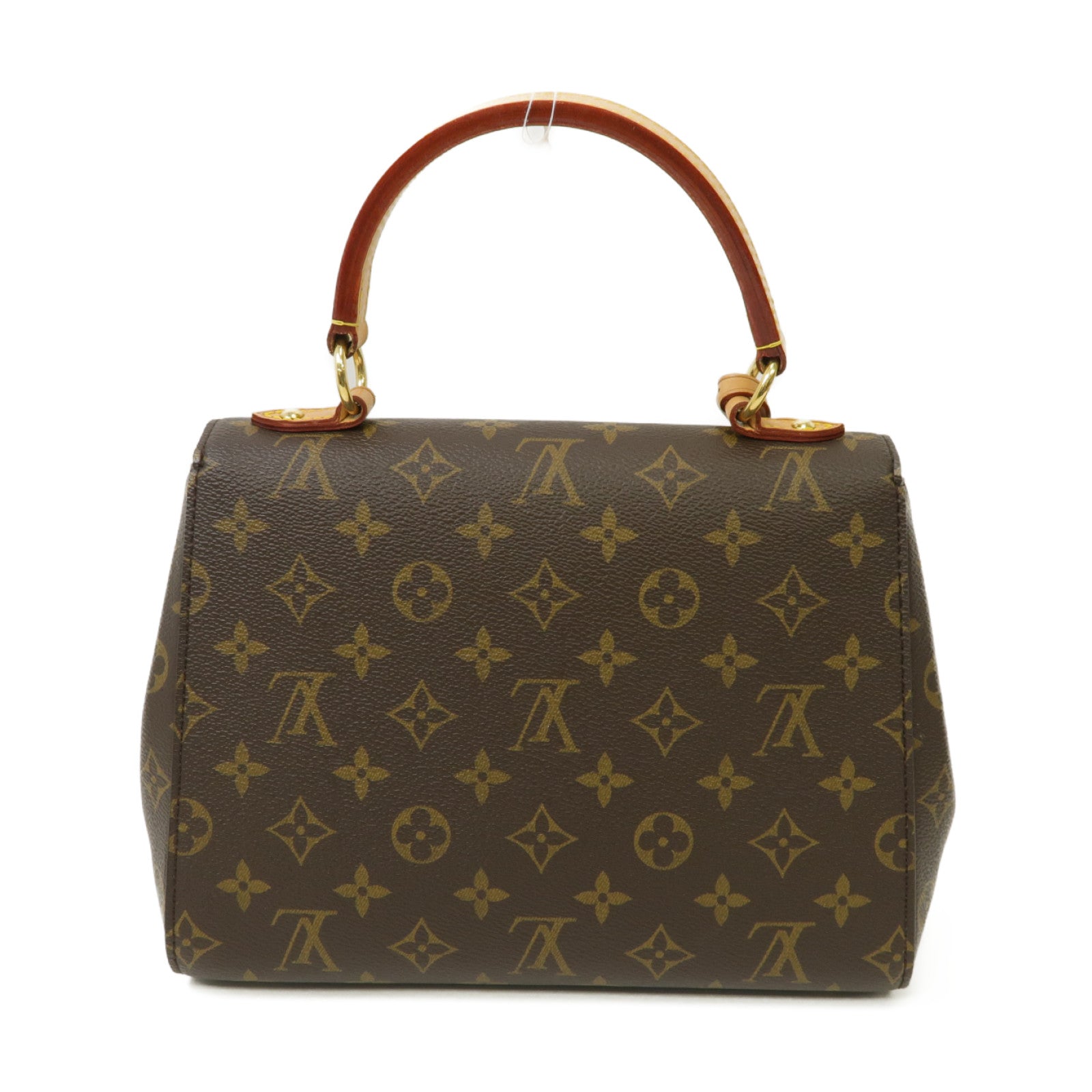 LOUIS VUITTON Monogram Cluny BB金扣手挽肩背兩用袋啡色