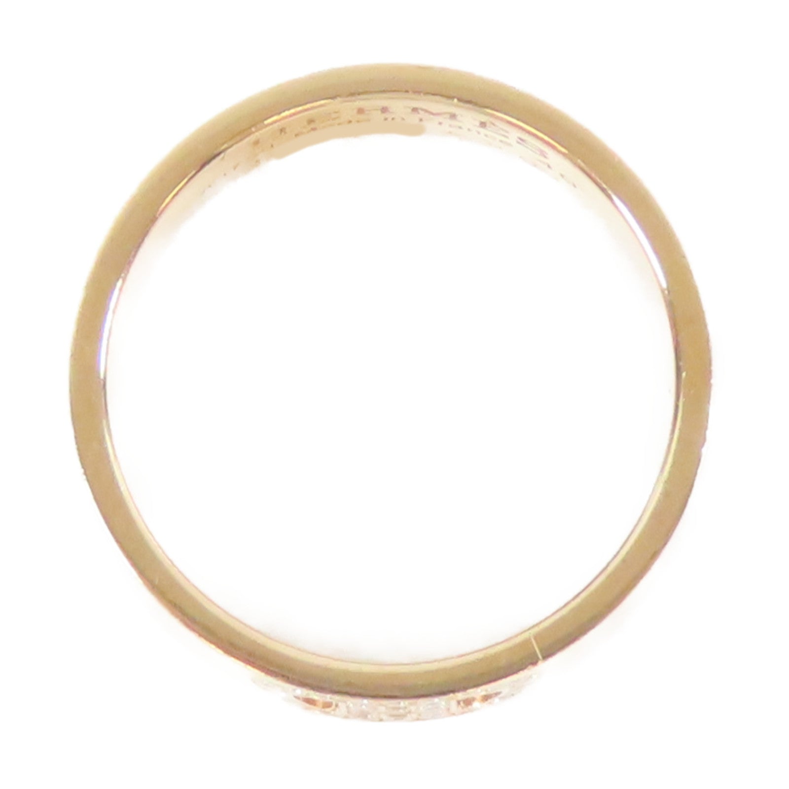 HERMES 18K玫瑰金 H Dancre Ring 4.6g 戒指 US#4.5