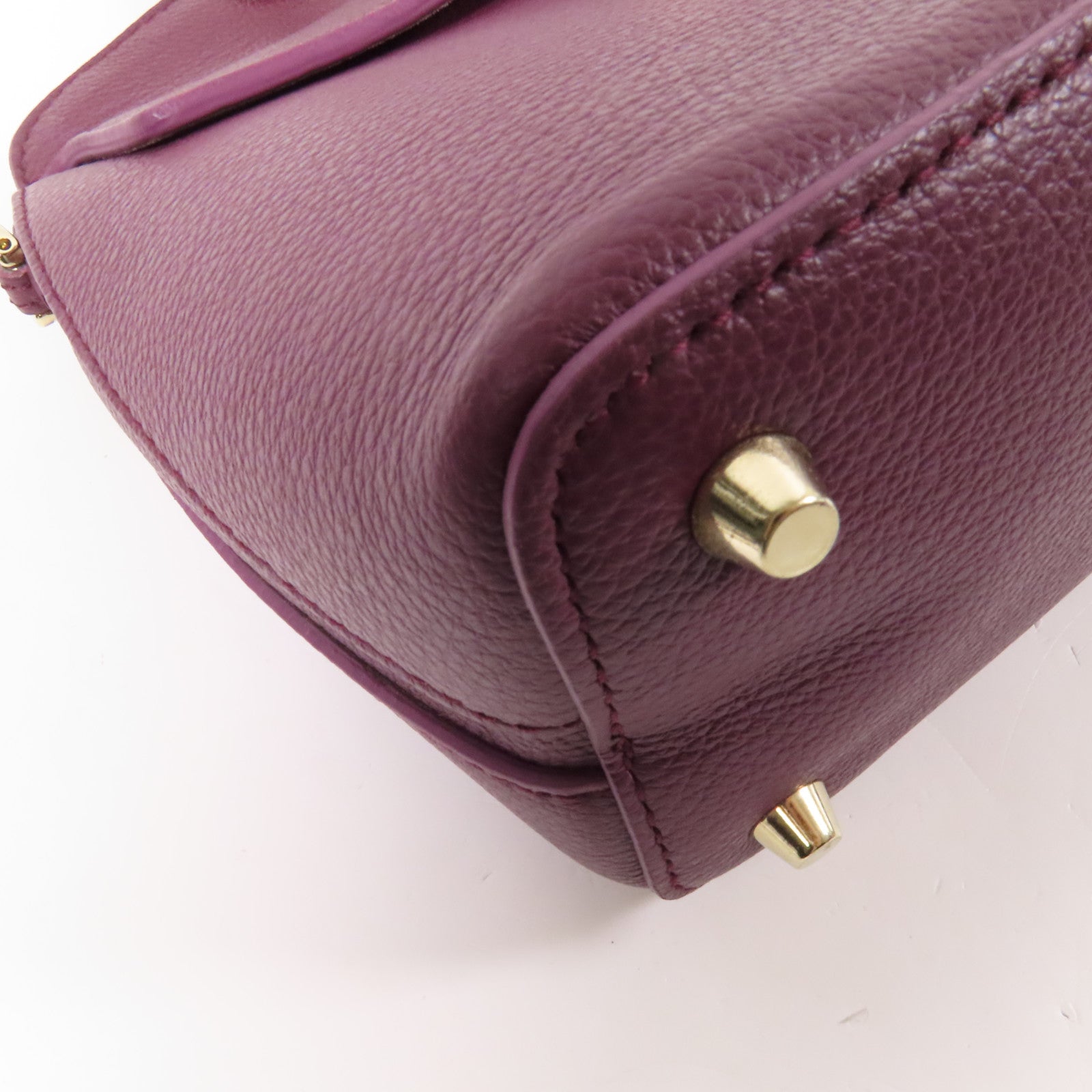 Furla 牛皮皮革Shoulder Bag金扣手挽肩背兩用袋