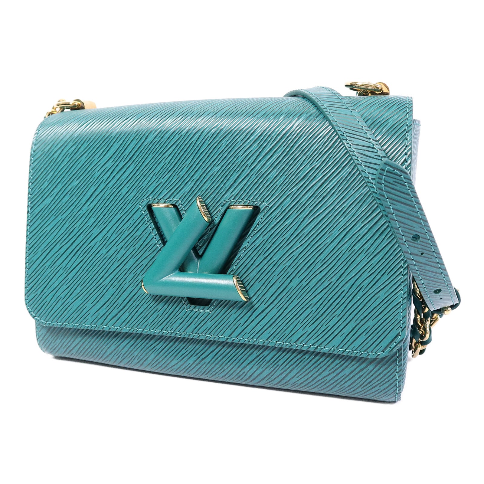 LOUIS VUITTON Epi Twist MM鏈帶肩背袋