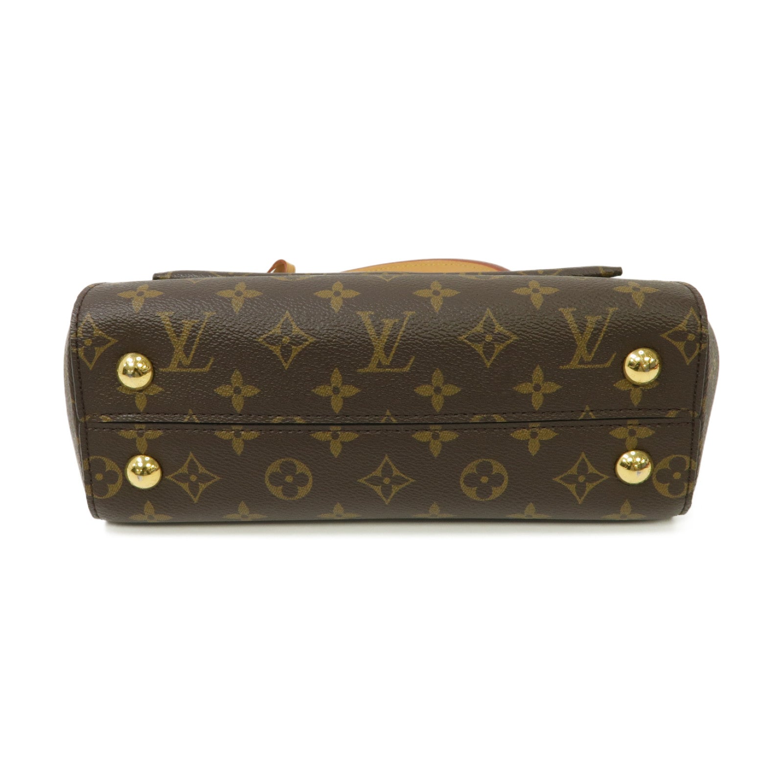 LOUIS VUITTON Monogram Cluny BB金扣手挽肩背兩用袋啡色