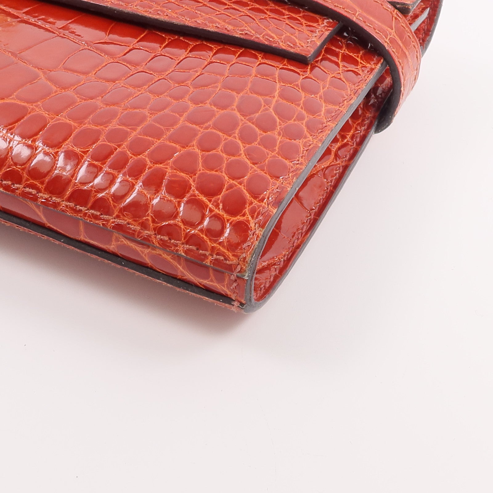 HERMES Alligator皮革Kelly Wallet長錢包