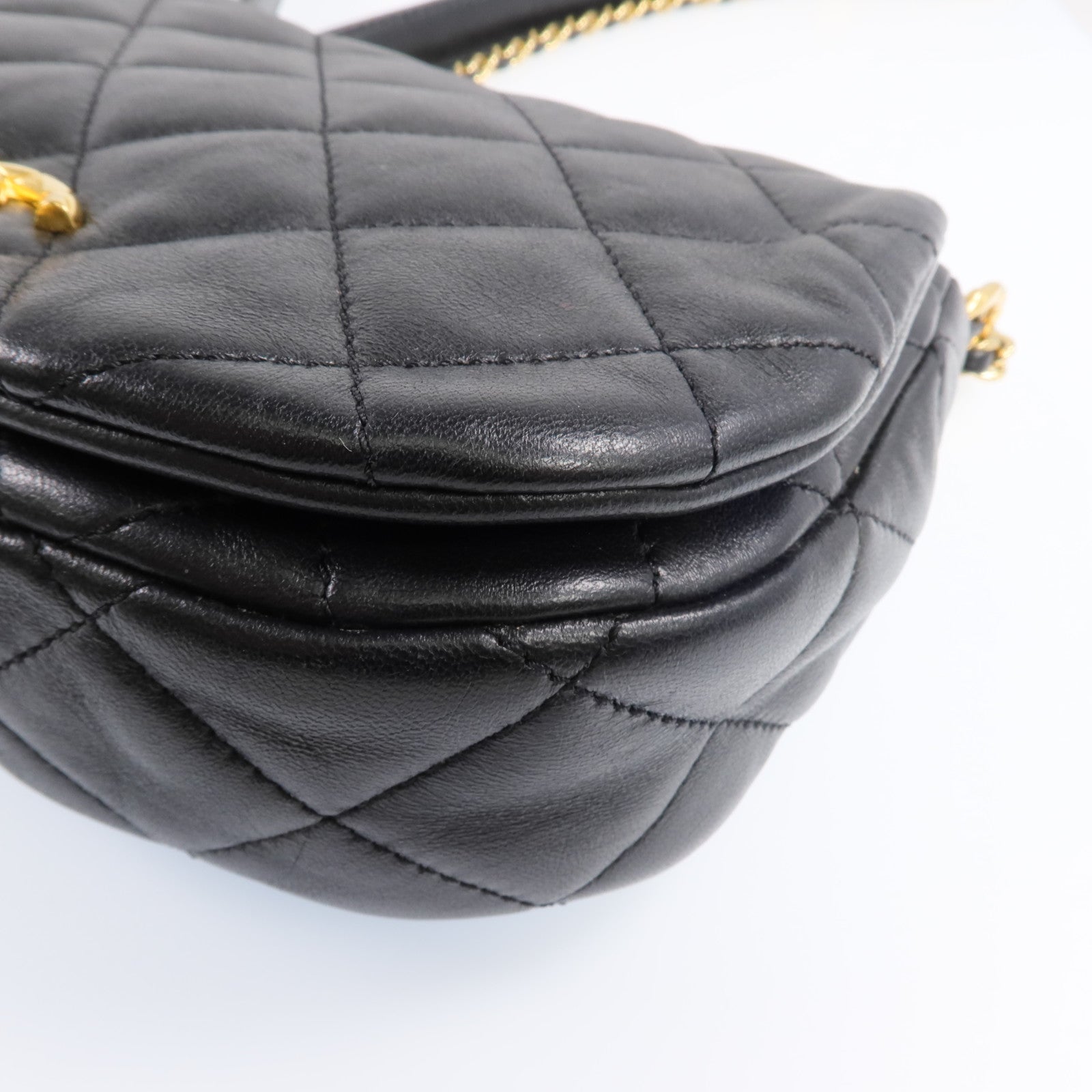 CHANEL 【激減優惠】羊皮皮革COCO Mail Crossbody Bag金扣金鏈肩背包