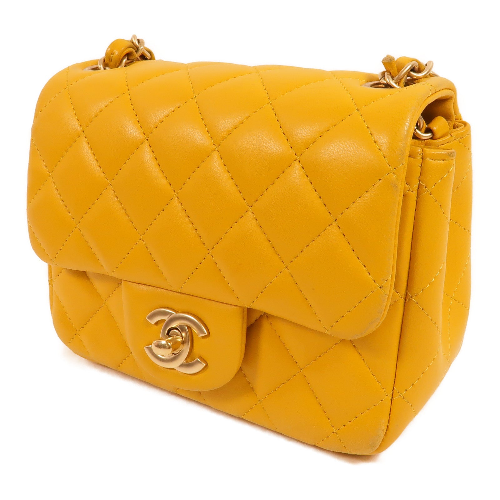 CHANEL 羊皮皮革Mini Classic 17鏈帶肩背袋