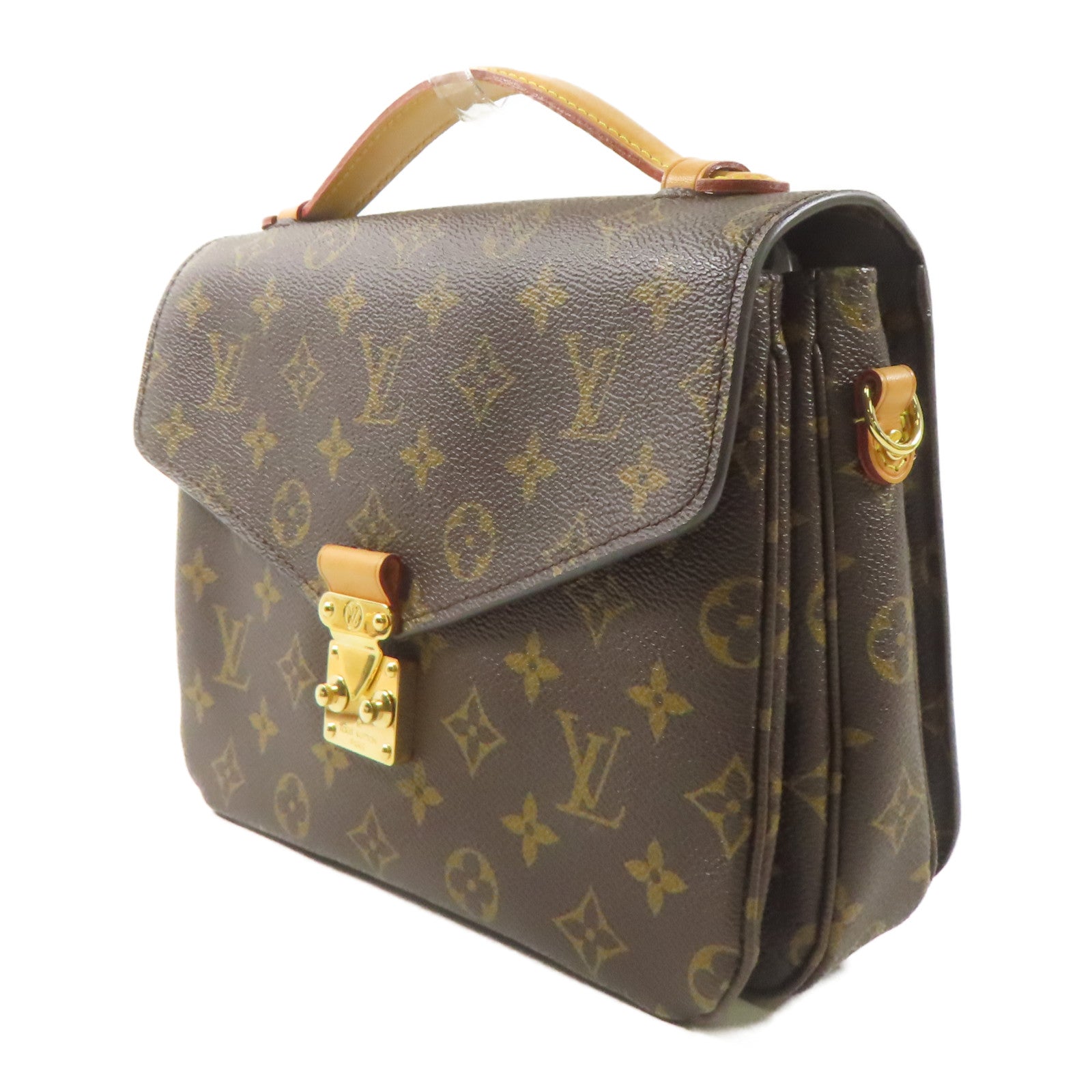 LOUIS VUITTON Monogram Pochette Metis金扣手挽肩背兩用袋啡色