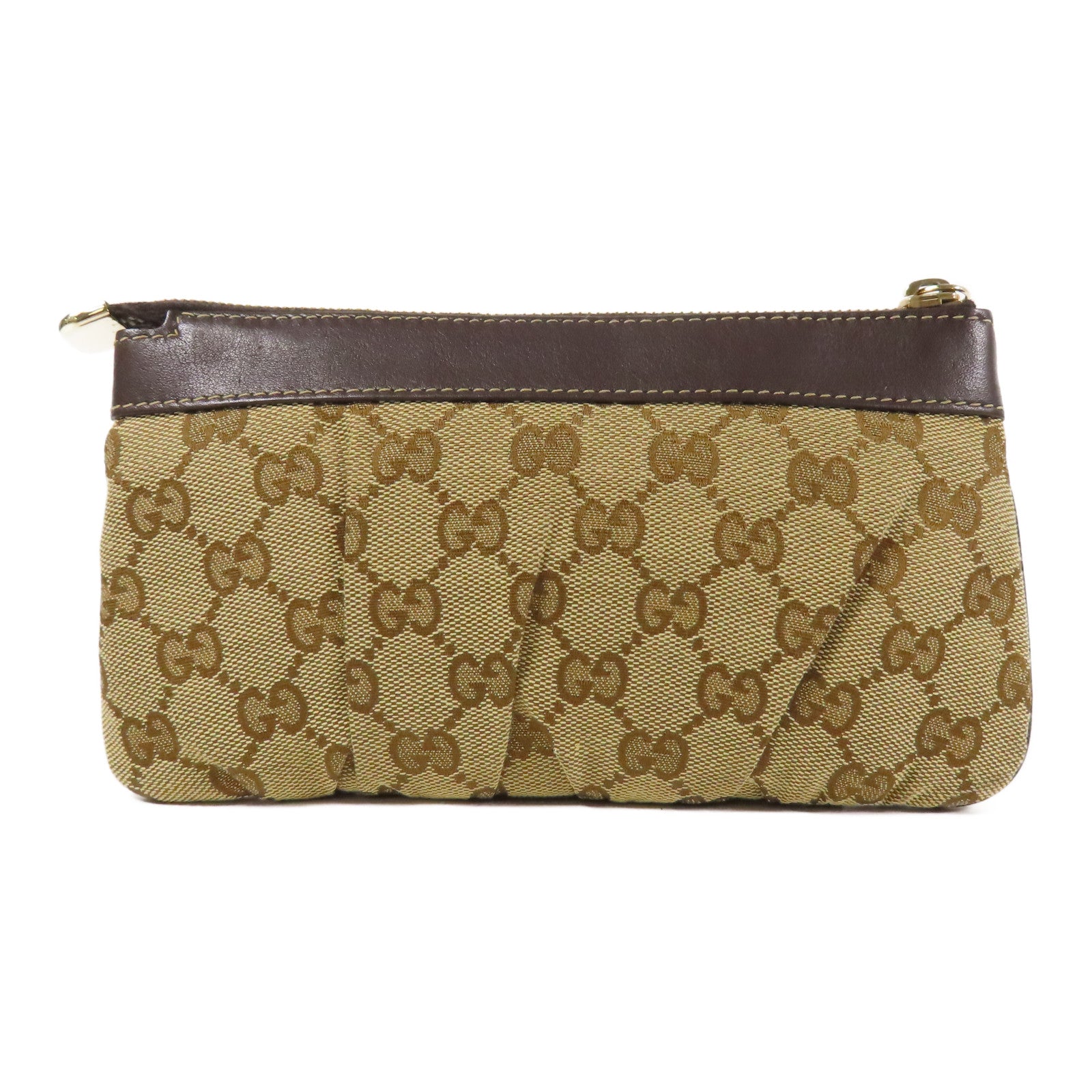 GUCCI 帆布Clutch Bag金扣手拿包