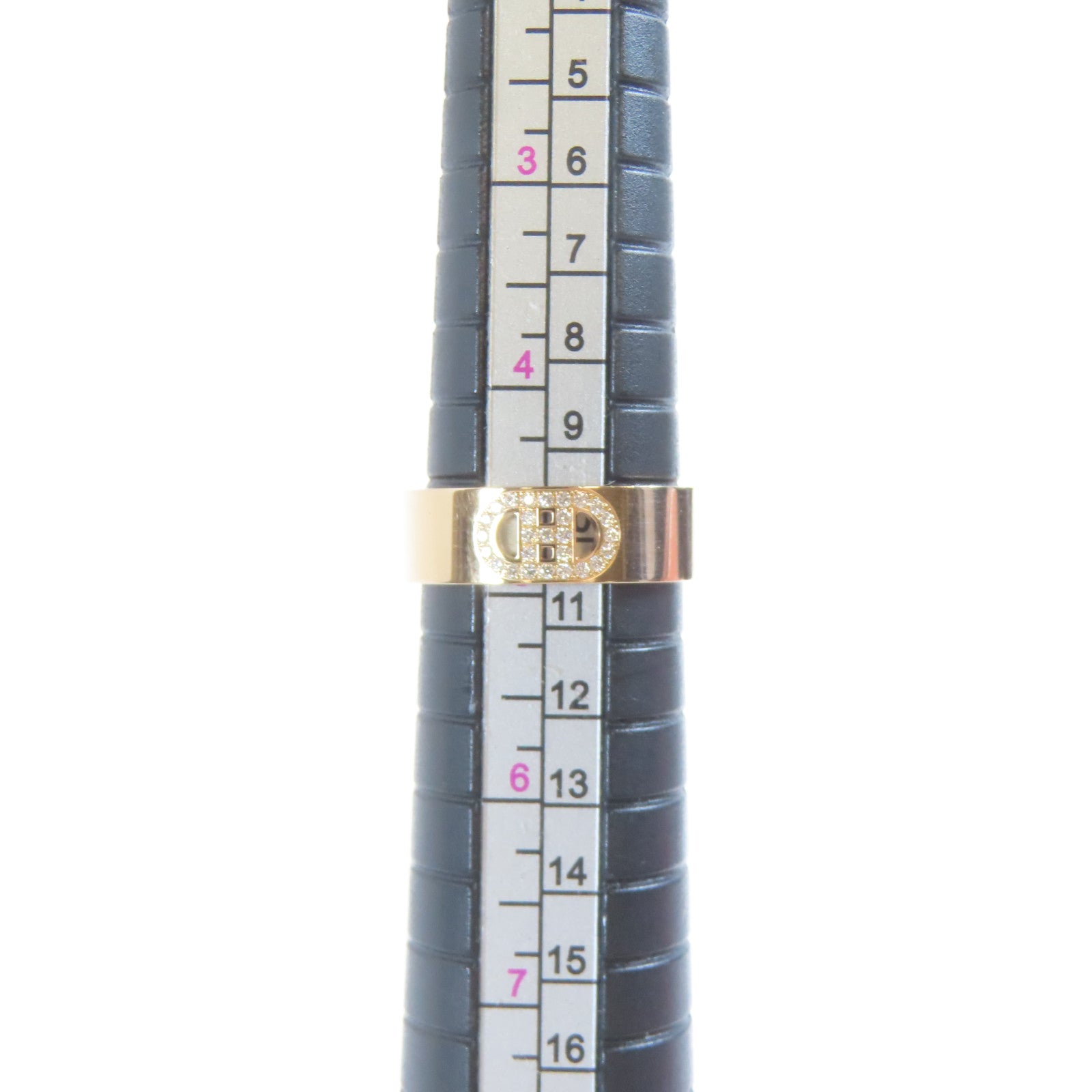 HERMES 18K玫瑰金 H Dancre Ring 4.6g 戒指 US#4.5