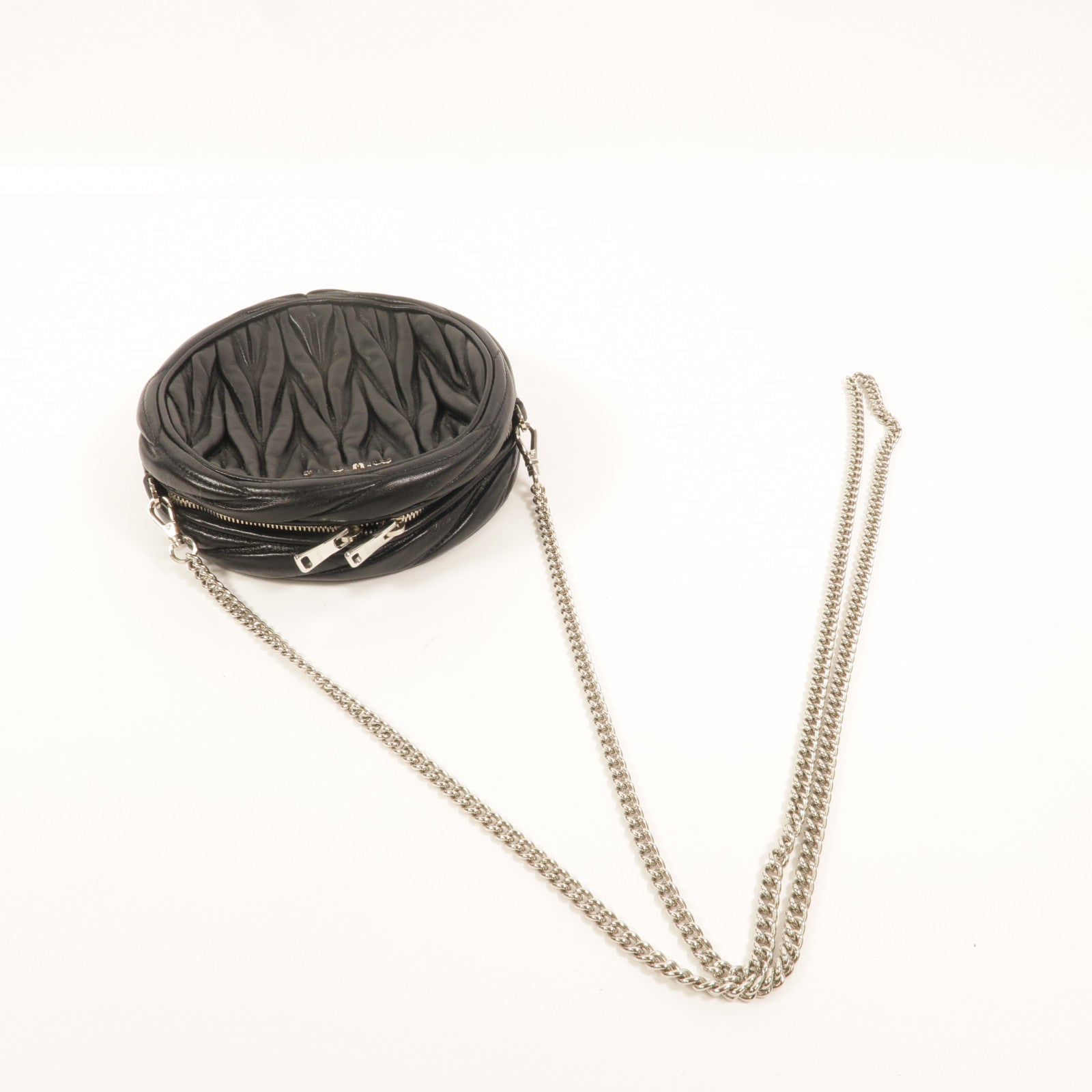Miu Miu 羊皮皮革Shoulder Bag鏈帶肩背袋