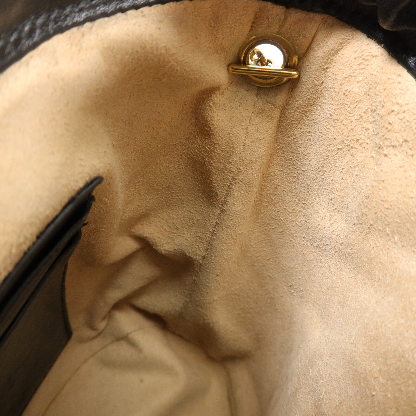 GUCCI 牛皮皮革GG Marmont Mini Bucket鏈帶肩背袋