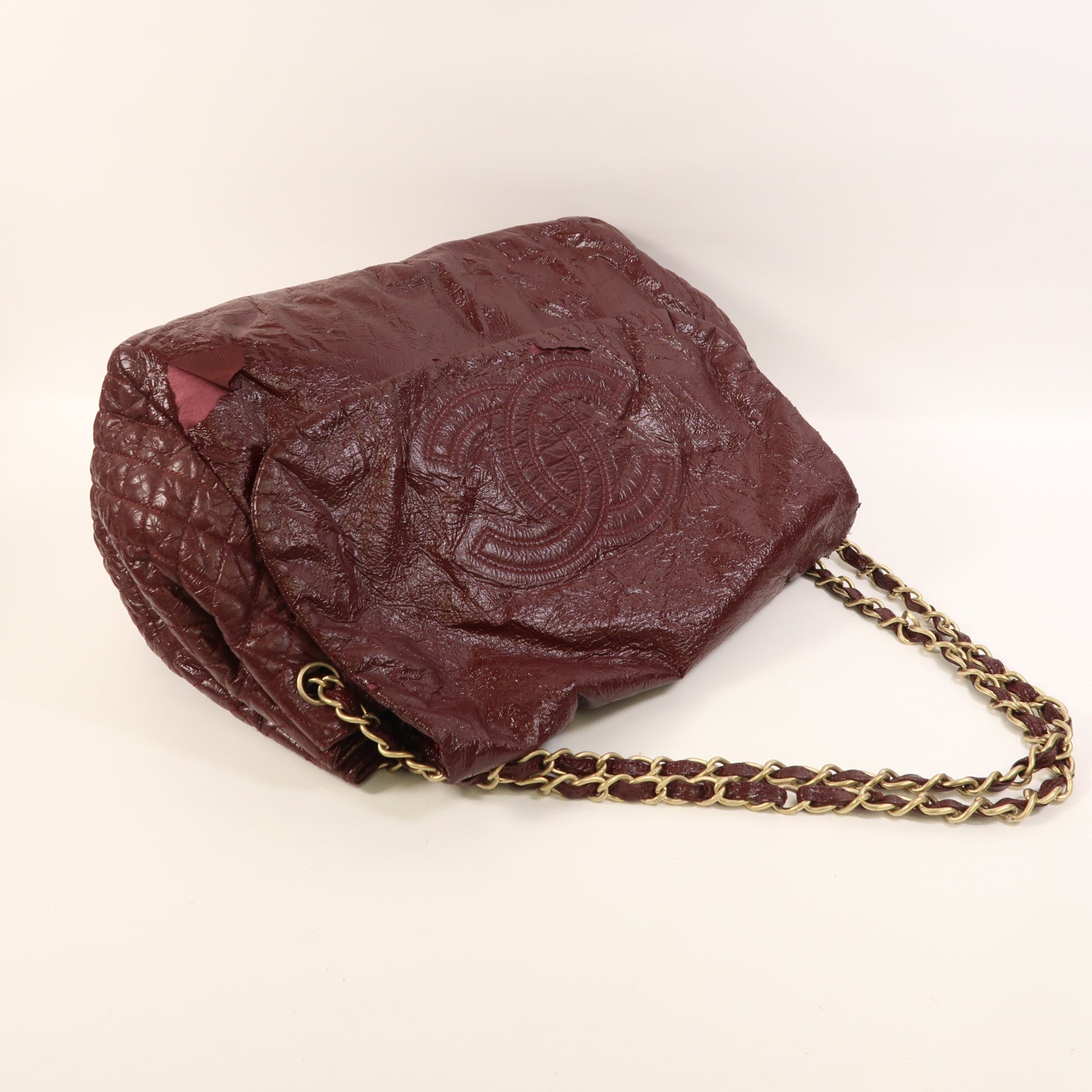CHANEL 【激減優惠】牛皮皮革Chain Shoulder Bag金扣鏈帶肩背袋