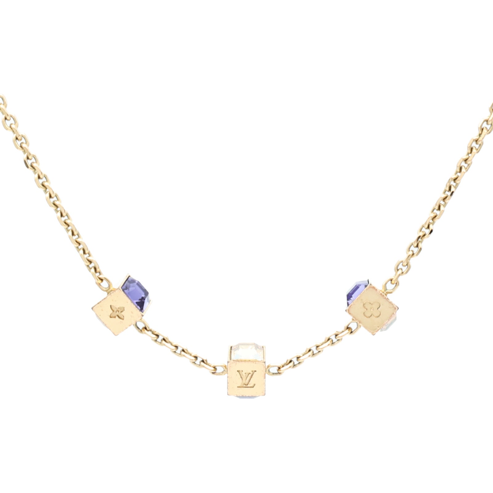 LOUIS VUITTON 金屬Collier Gamble Necklace項鍊