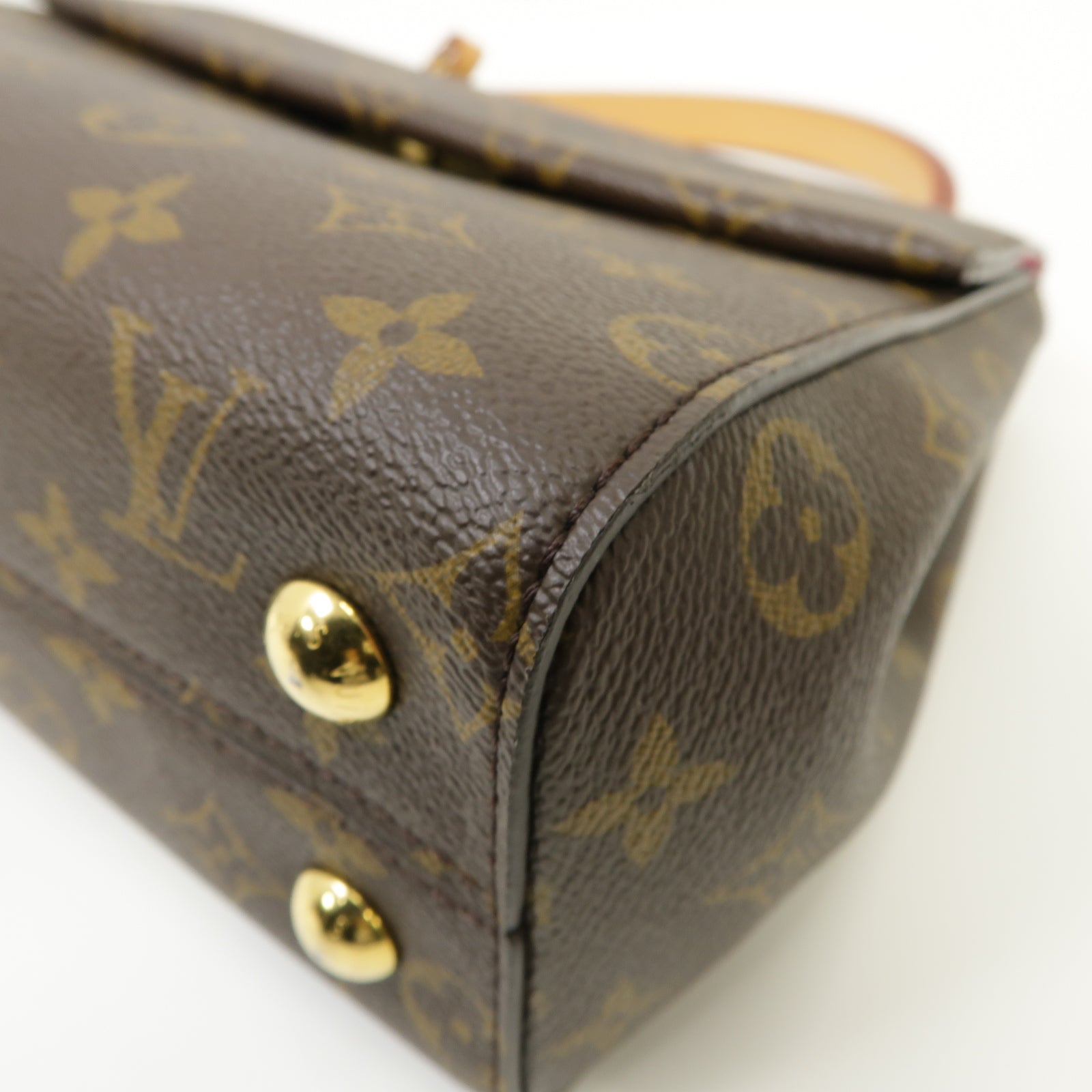 LOUIS VUITTON Monogram Cluny BB金扣手挽肩背兩用袋啡色