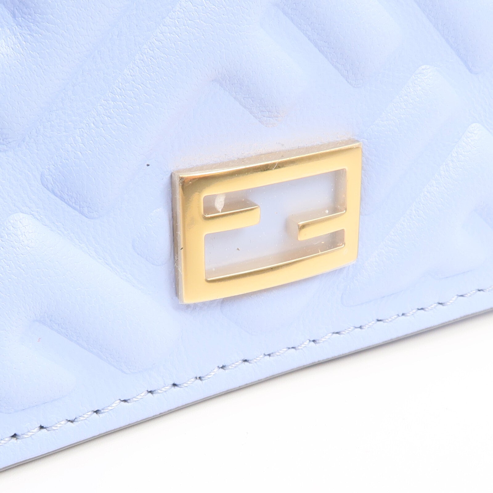 FENDI 【激減優惠】牛皮皮革Wallet金扣錢包