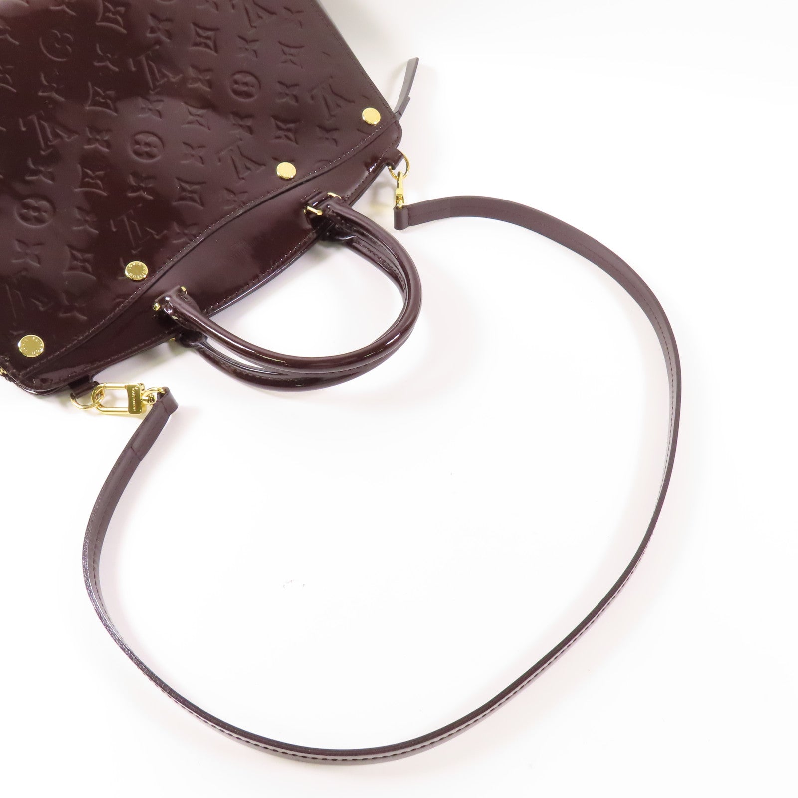 LOUIS VUITTON Vernis Brea MM金扣手挽肩背兩用袋