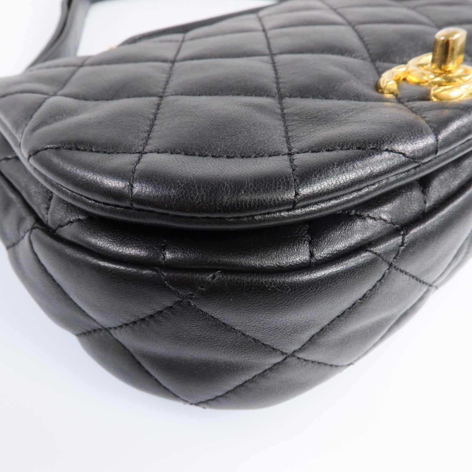 CHANEL 【激減優惠】羊皮皮革COCO Mail Crossbody Bag金扣金鏈肩背包