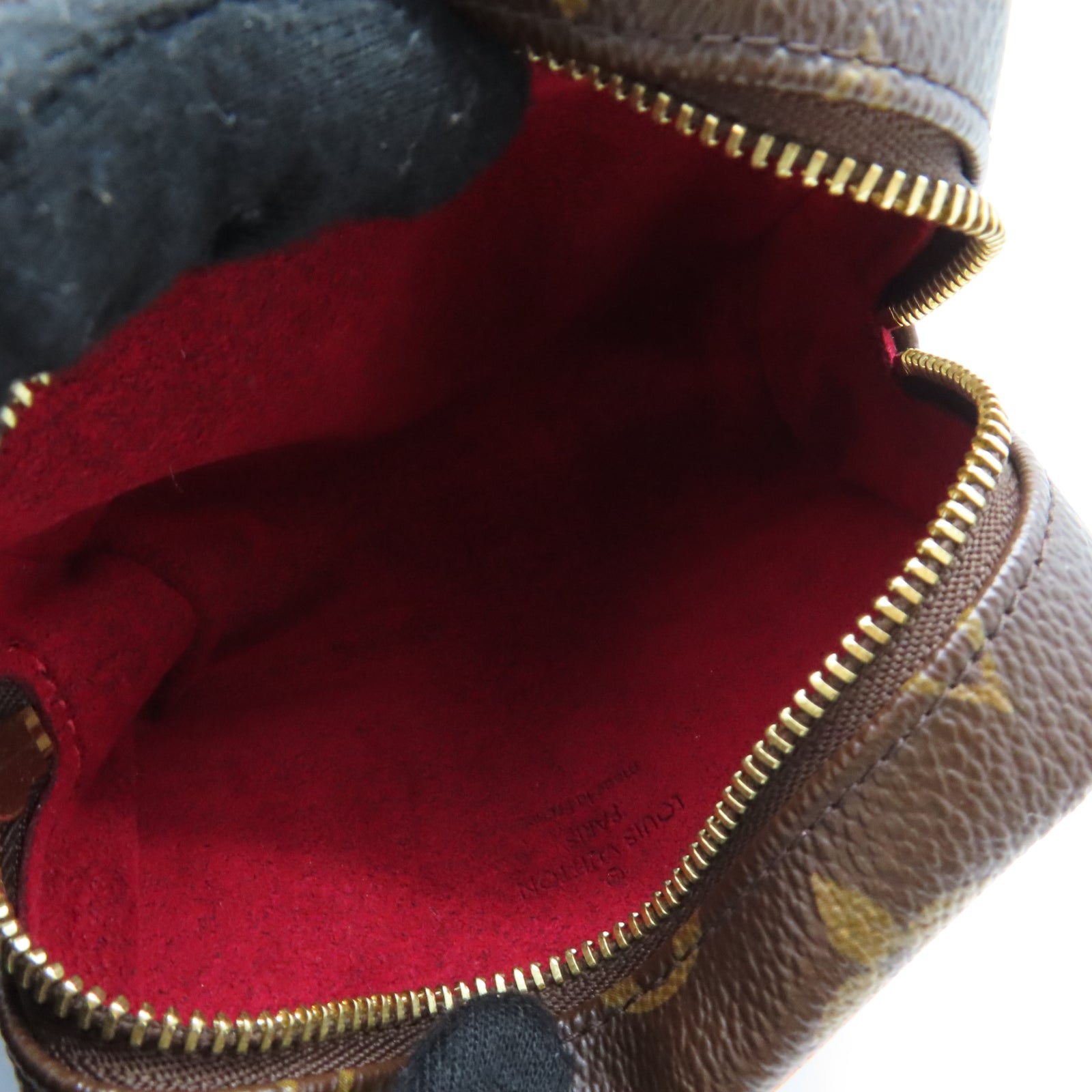 LOUIS VUITTON Monogram Trousse Wapity Pouch金扣零錢包啡色