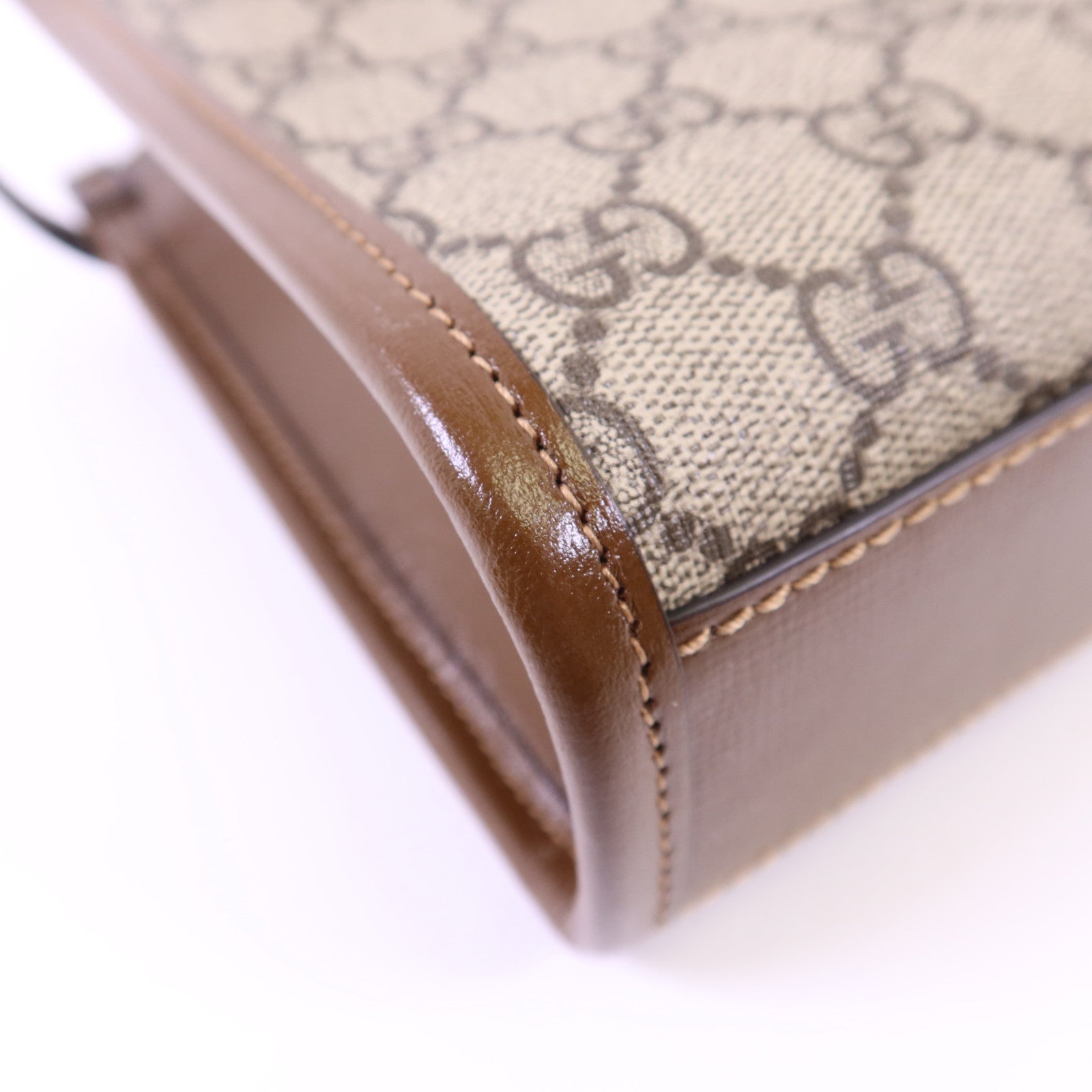 GUCCI 塗層帆布Interlocking G Mini Tote Bag金扣手挽肩背兩用袋