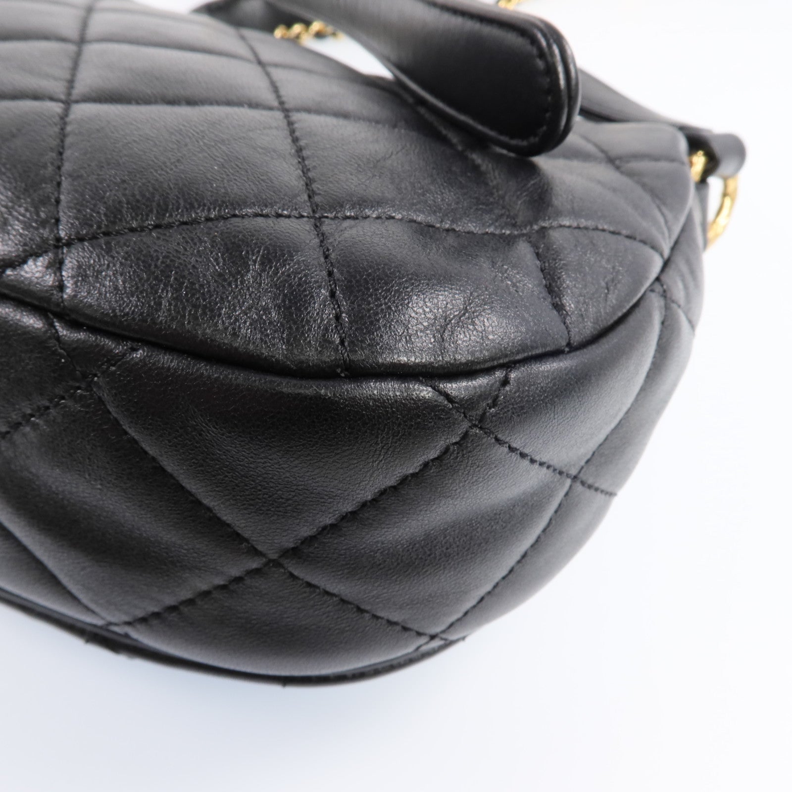 CHANEL 【激減優惠】羊皮皮革COCO Mail Crossbody Bag金扣金鏈肩背包