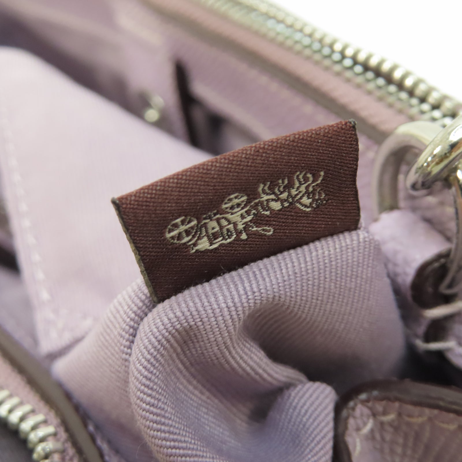 COACH 牛皮皮革Shoulder Bag銀扣手挽肩背兩用袋紫色