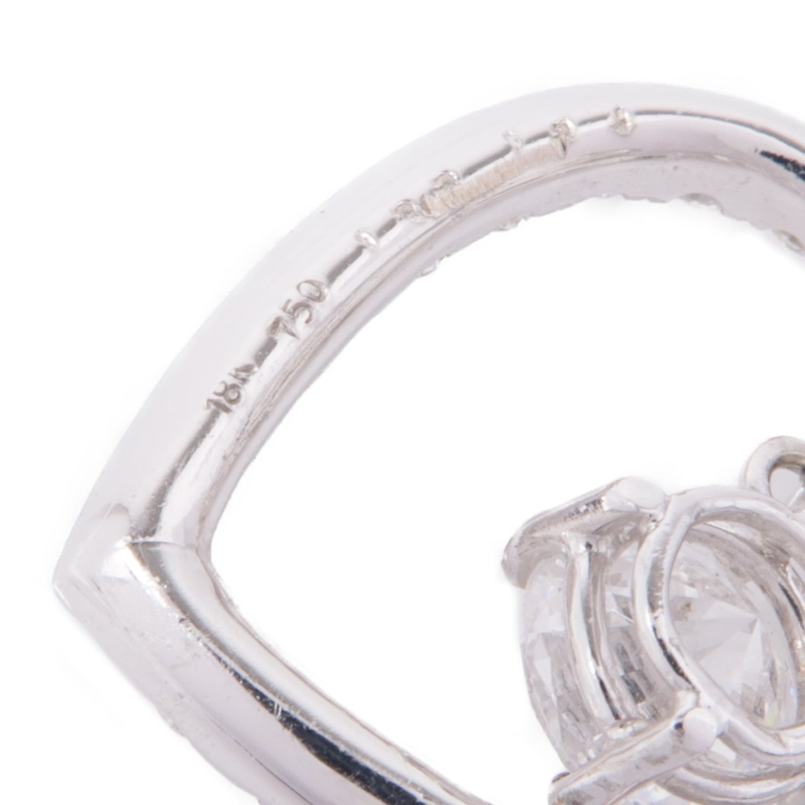 JEWELRY 18K白金Diamond Pendant Top鑽石吊墜