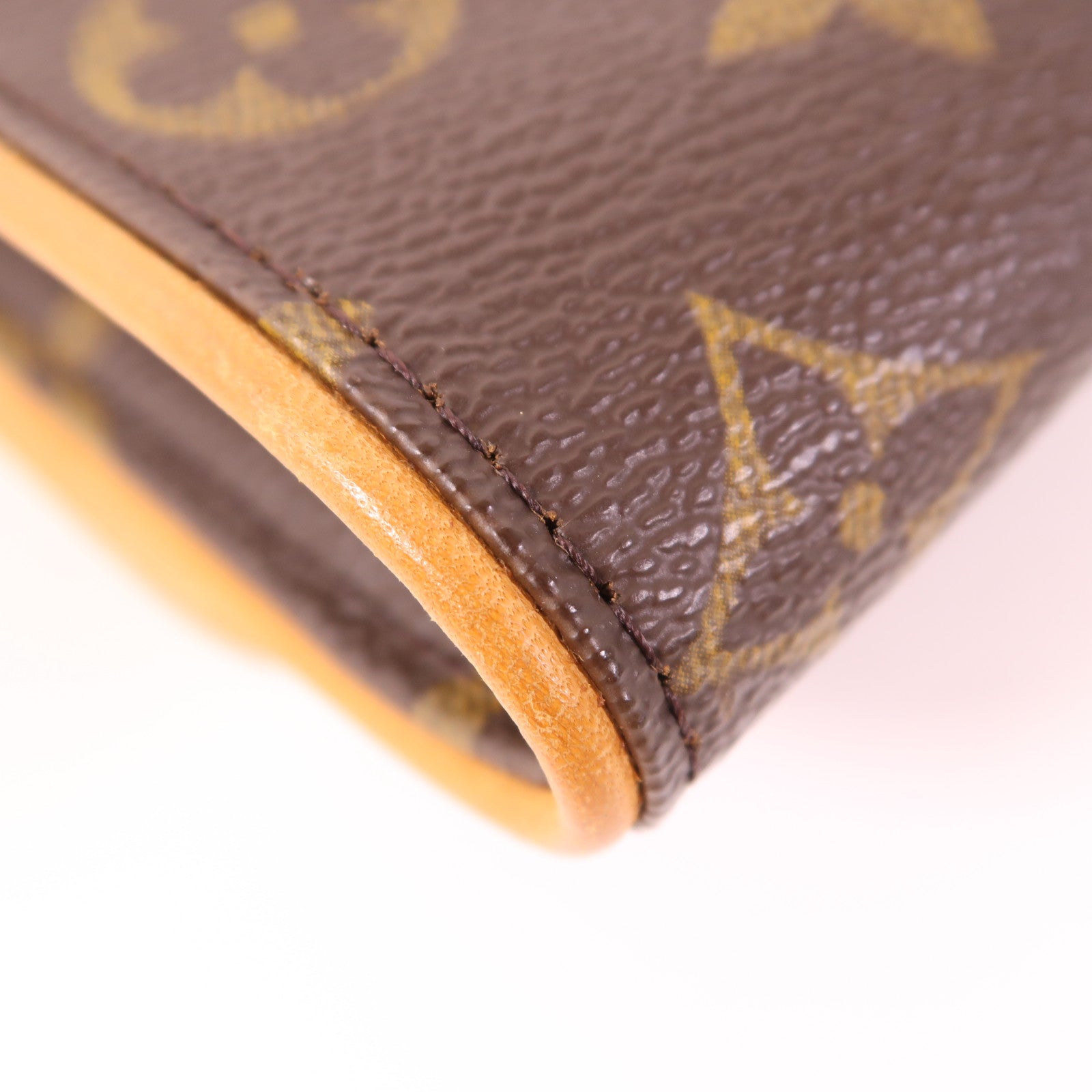 LOUIS VUITTON LV GHW Pochette Twin PM Shoulder Bag M51854 Monogram Brown