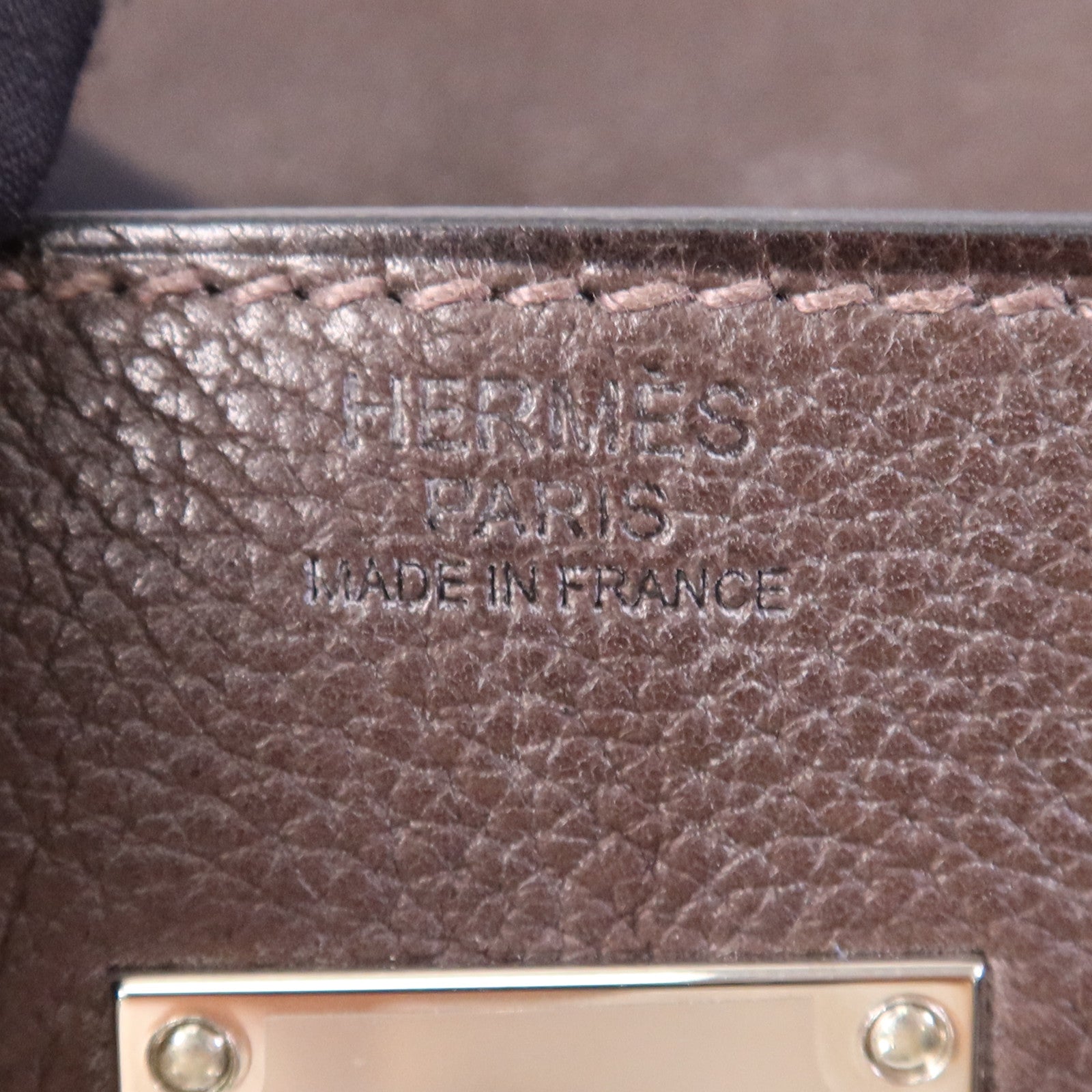 HERMES Barenia皮革Kelly Messenger GM銀扣肩背袋Rouge H