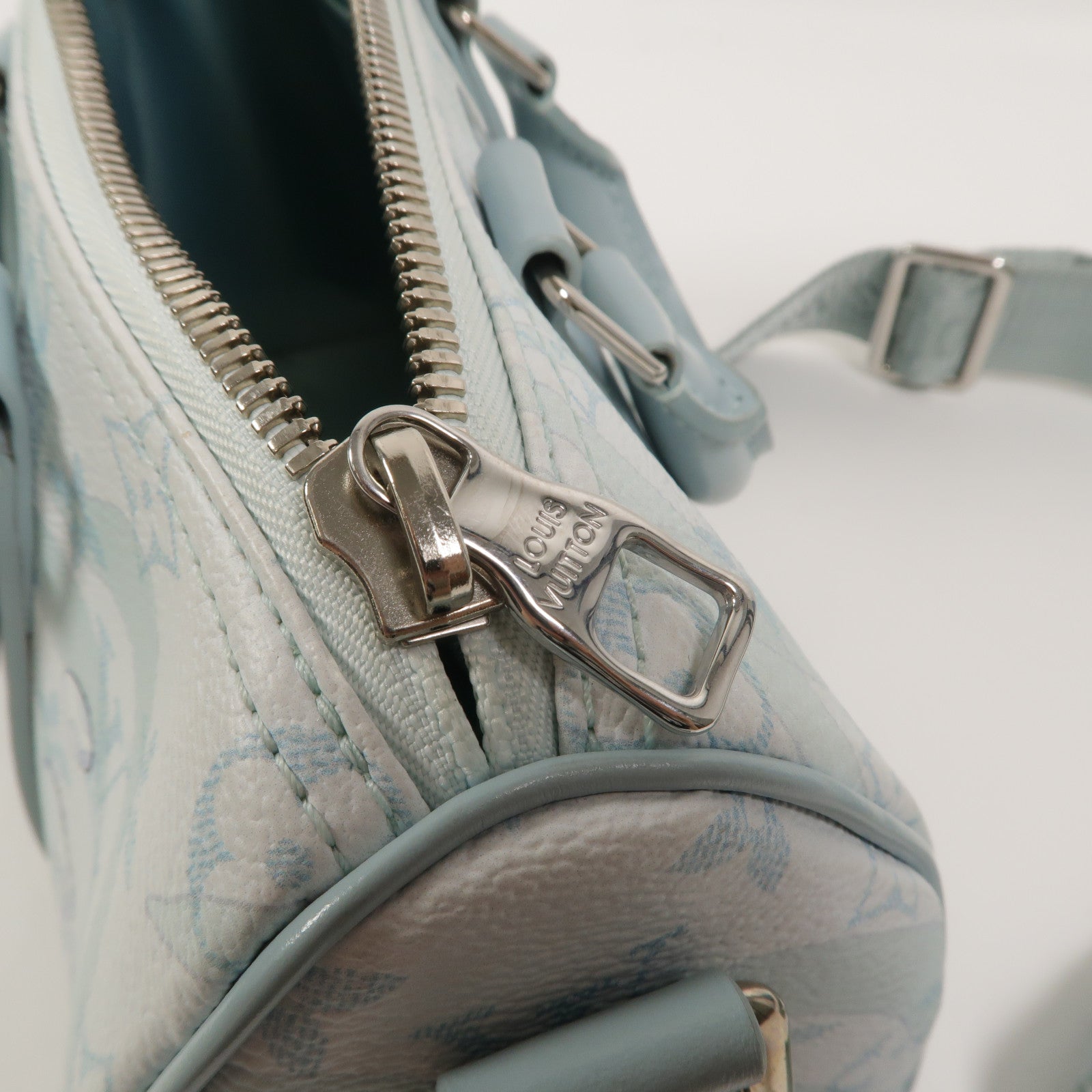 LOUIS VUITTON Monogram Aqua Garden Keepall Bandouliere 25手挽肩背兩用袋