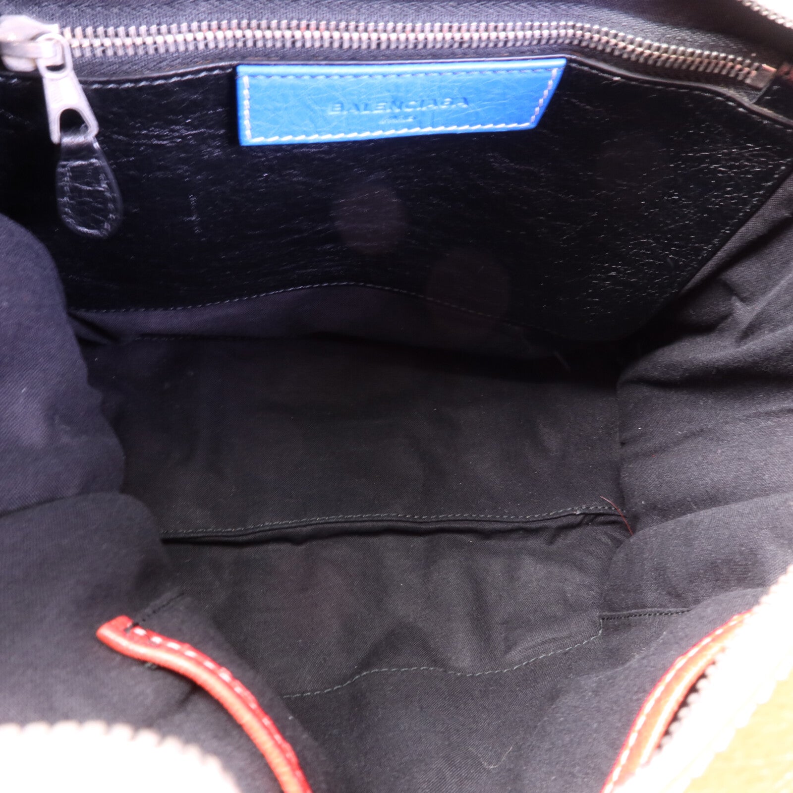 BALENCIAGA 羊皮皮革Bazar Bag銀扣手挽肩背兩用袋
