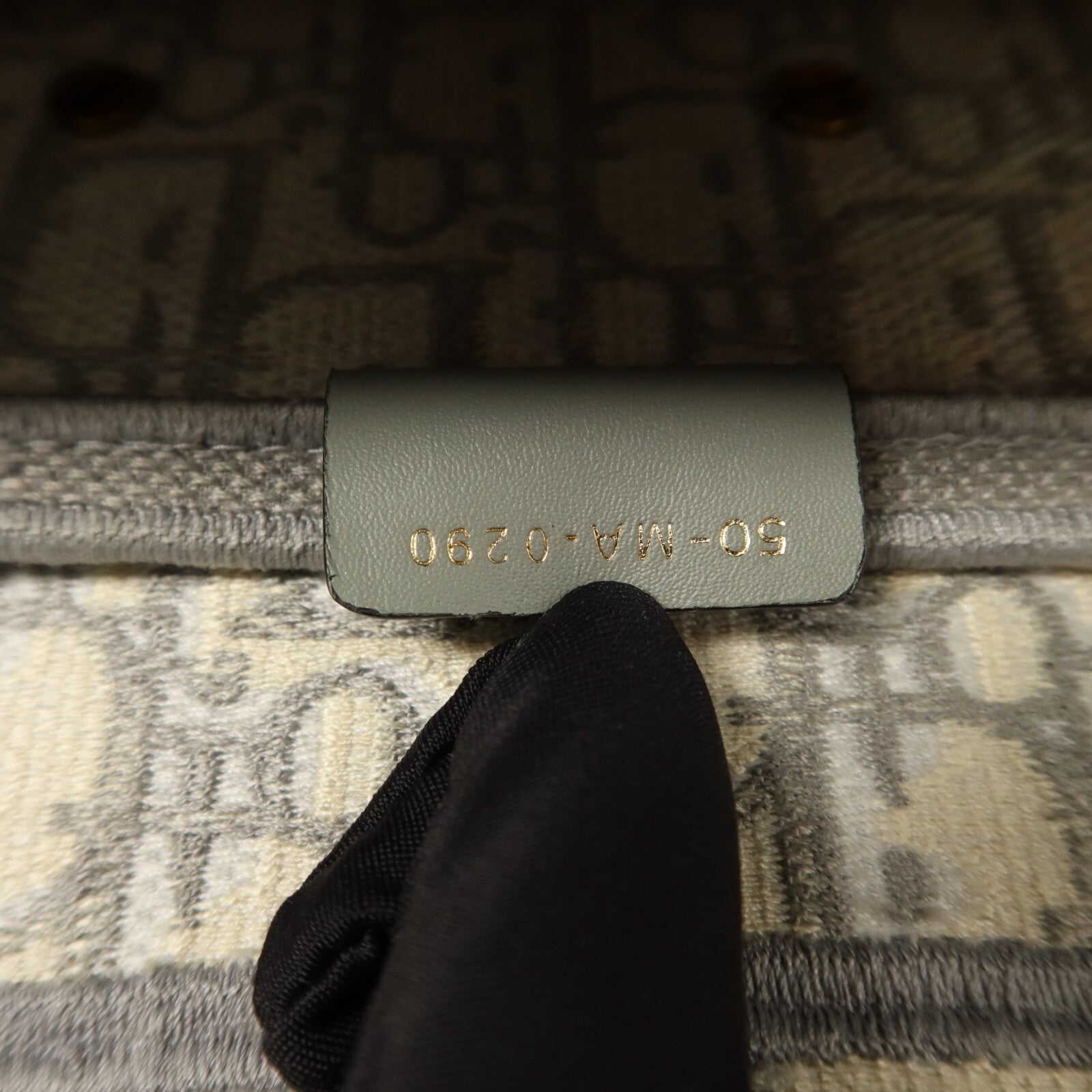 Dior 帆布Oblique Jacquard Saddle銀扣肩背袋