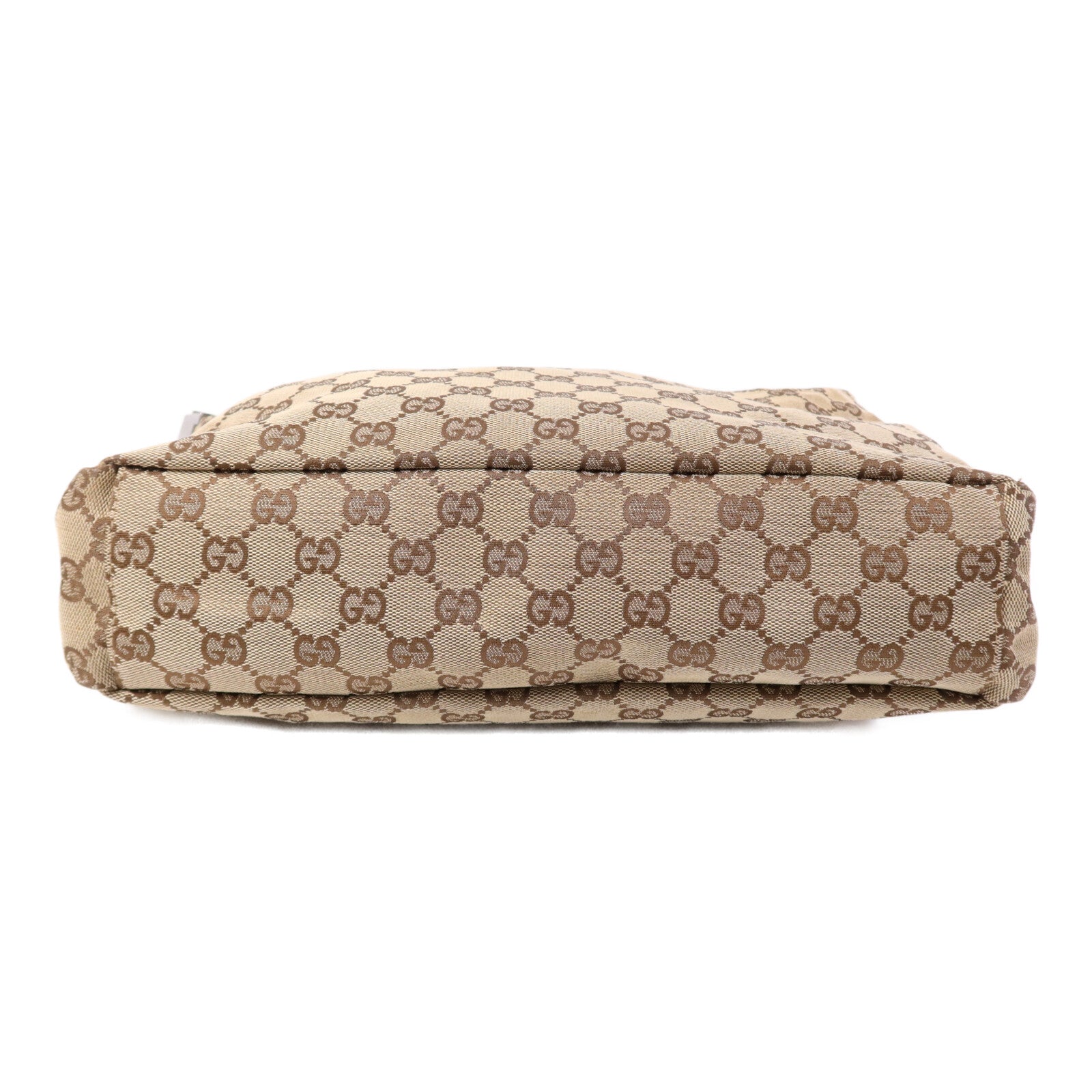 GUCCI 帆布GG Shoulder Bag銀扣肩背袋