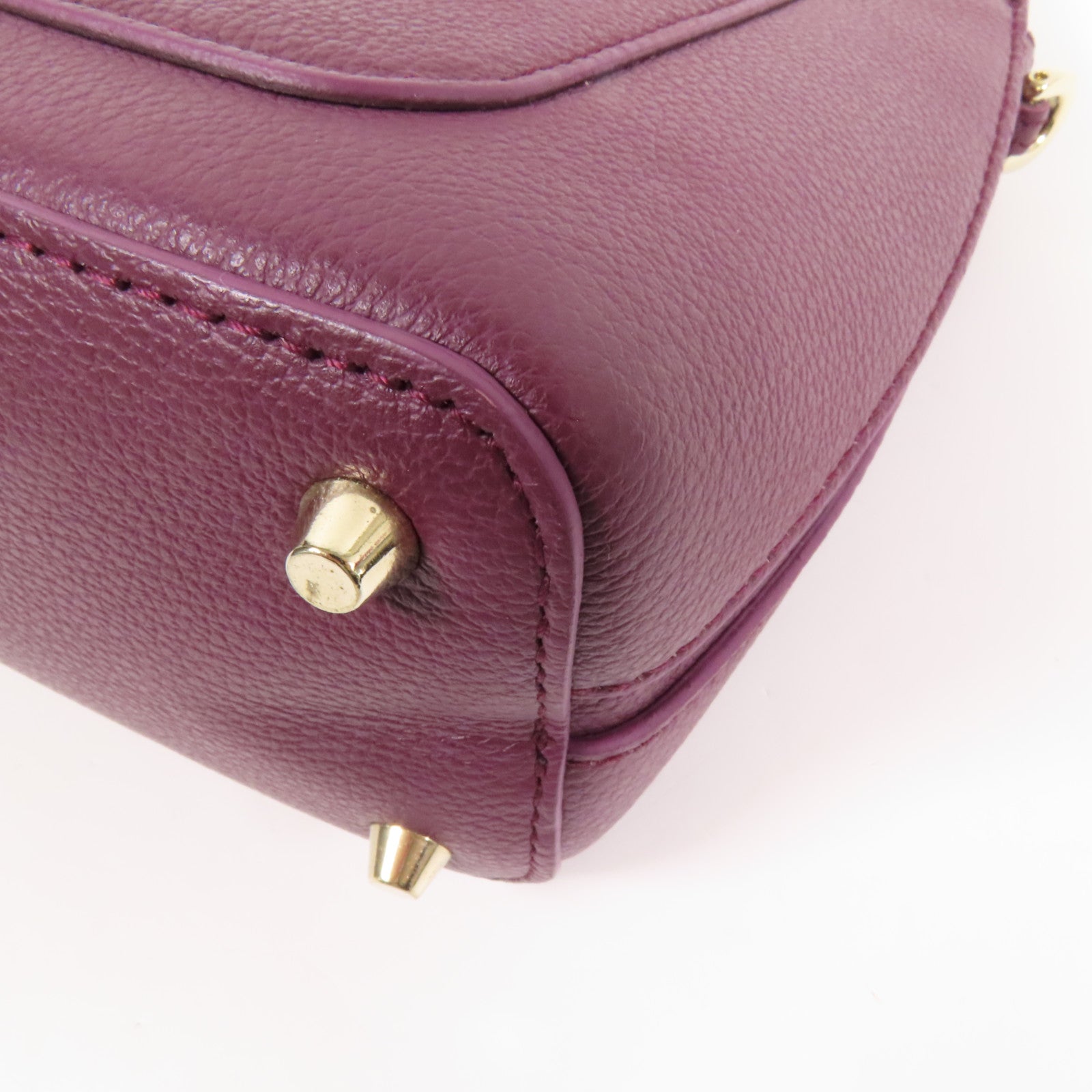 Furla 牛皮皮革Shoulder Bag金扣手挽肩背兩用袋