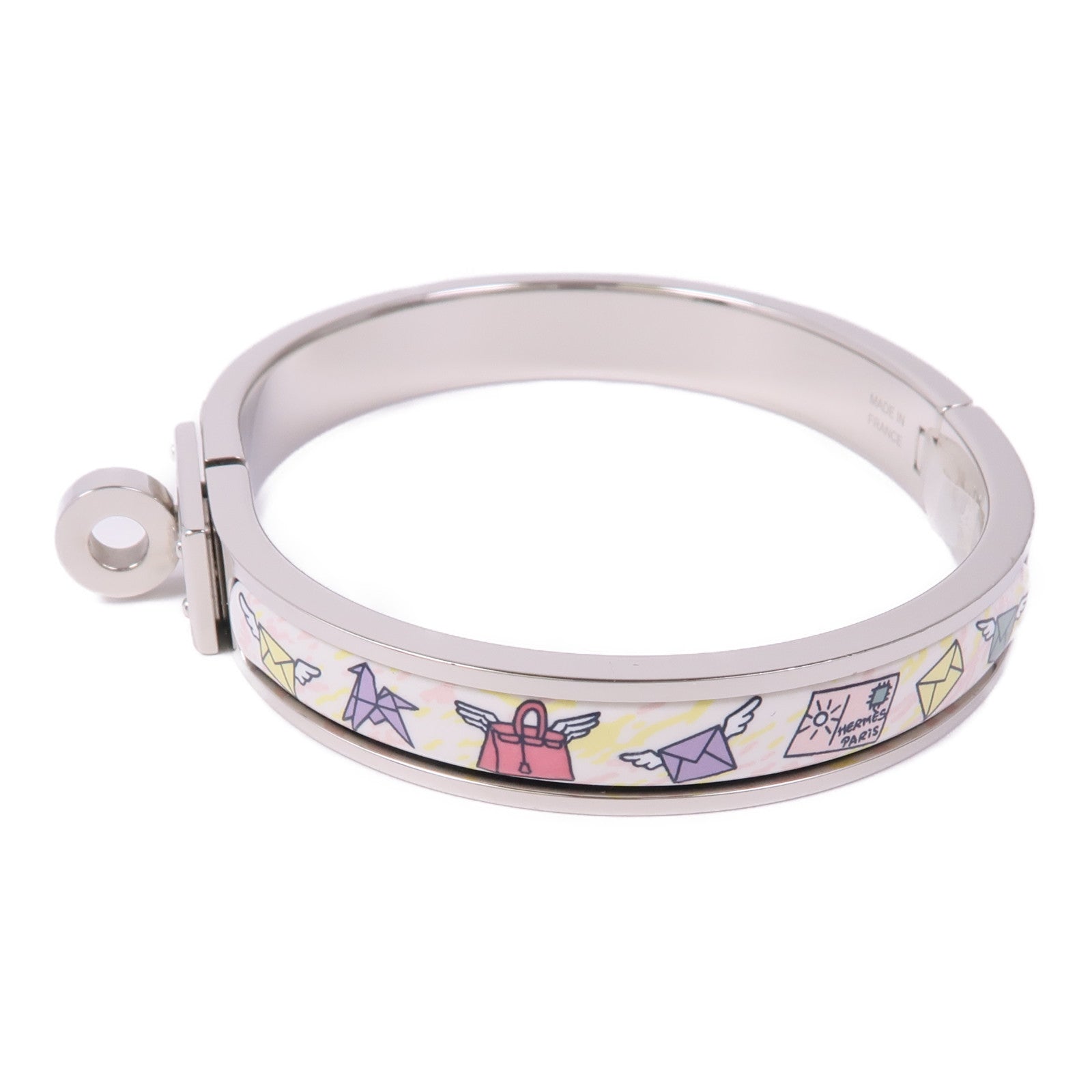HERMES 金屬/琺瑯Mini Kelly Bracelet手鐲