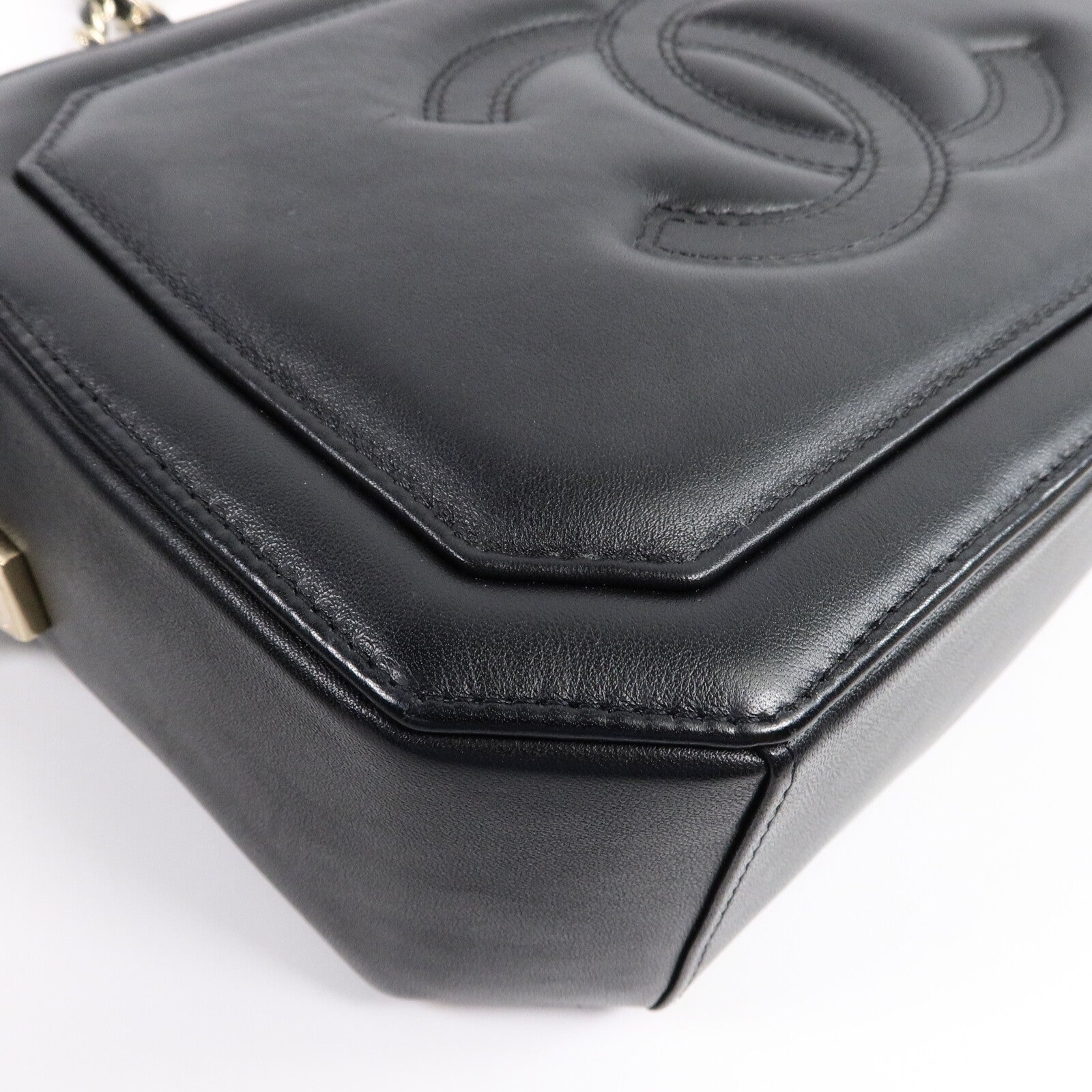 CHANEL 羊皮皮革Chain Shoulder Bag鏈帶肩背袋