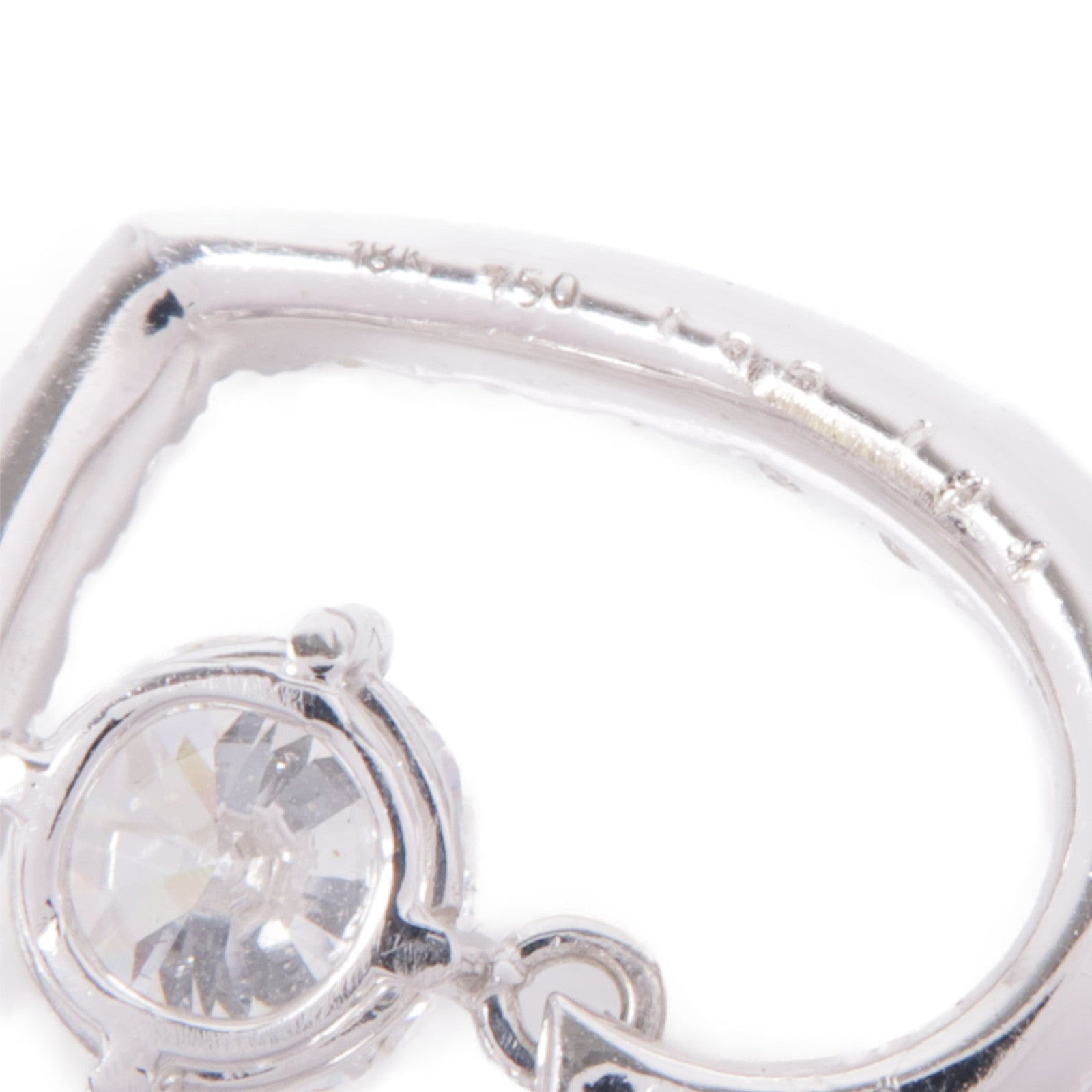 JEWELRY 18K白金Diamond Pendant Top鑽石吊墜