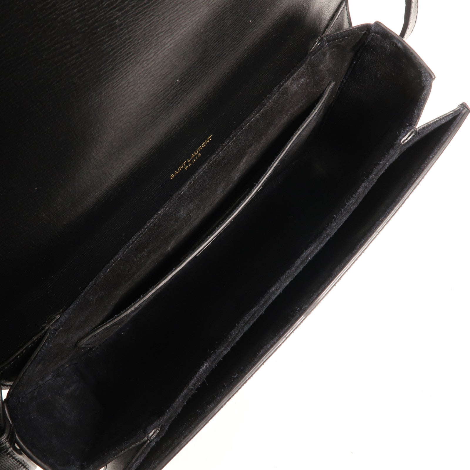 SAINT LAURENT 【激減優惠】牛皮/麂皮皮革Bellechasse金扣肩背袋