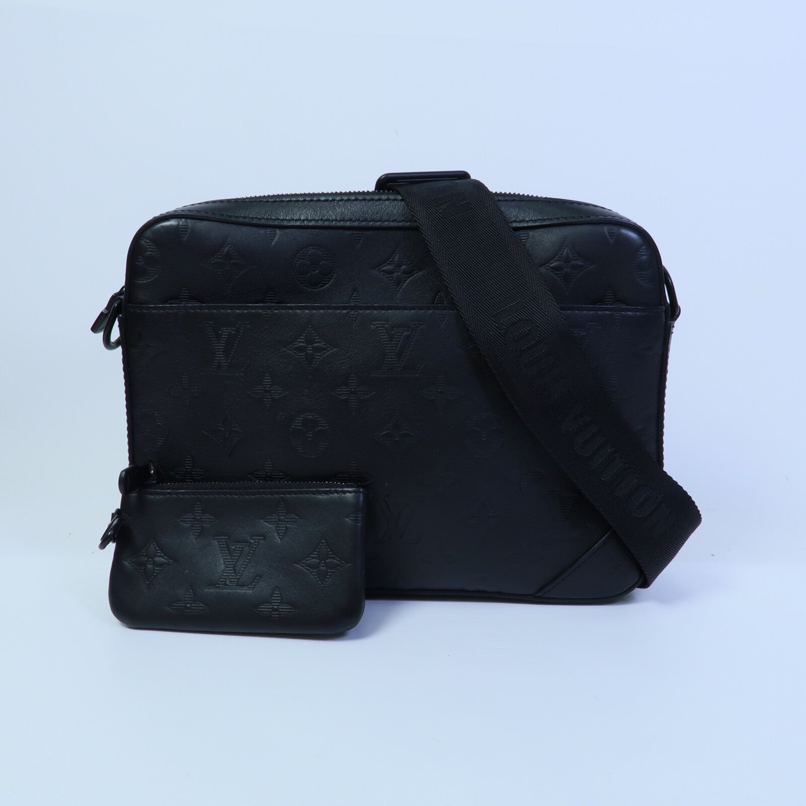 LOUIS VUITTON Monogam Shadow Dou Messenger Bag肩背袋