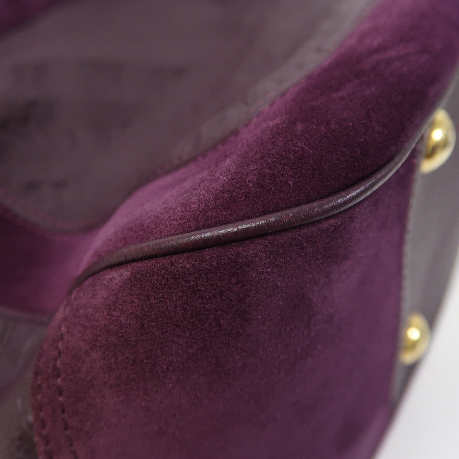 LOUIS VUITTON 【激減優惠】Monogram Empreinte Oda Shoes PM金扣手挽肩背兩用袋紫色