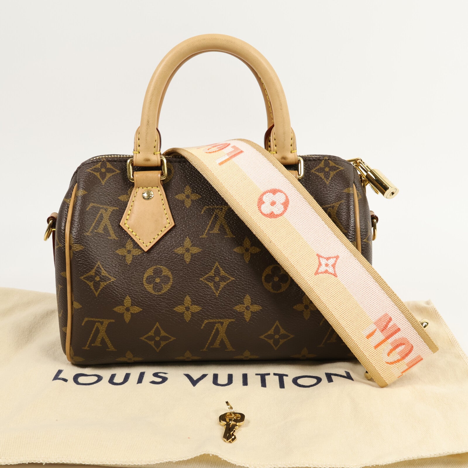 LOUIS VUITTON Monogram Speedy Bandouliere 20手挽肩背兩用袋