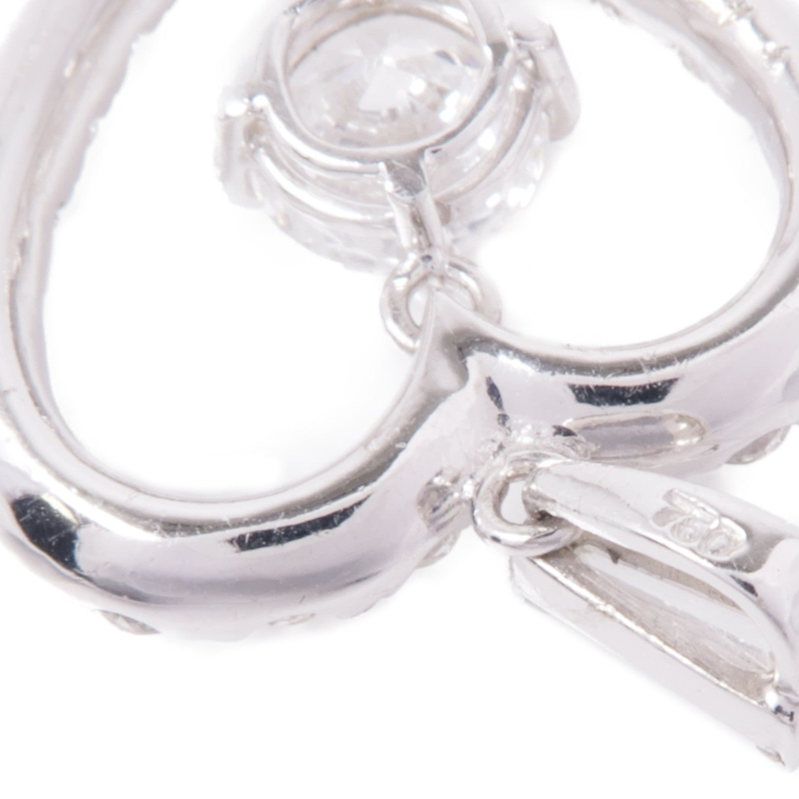 JEWELRY 18K白金Diamond Pendant Top鑽石吊墜