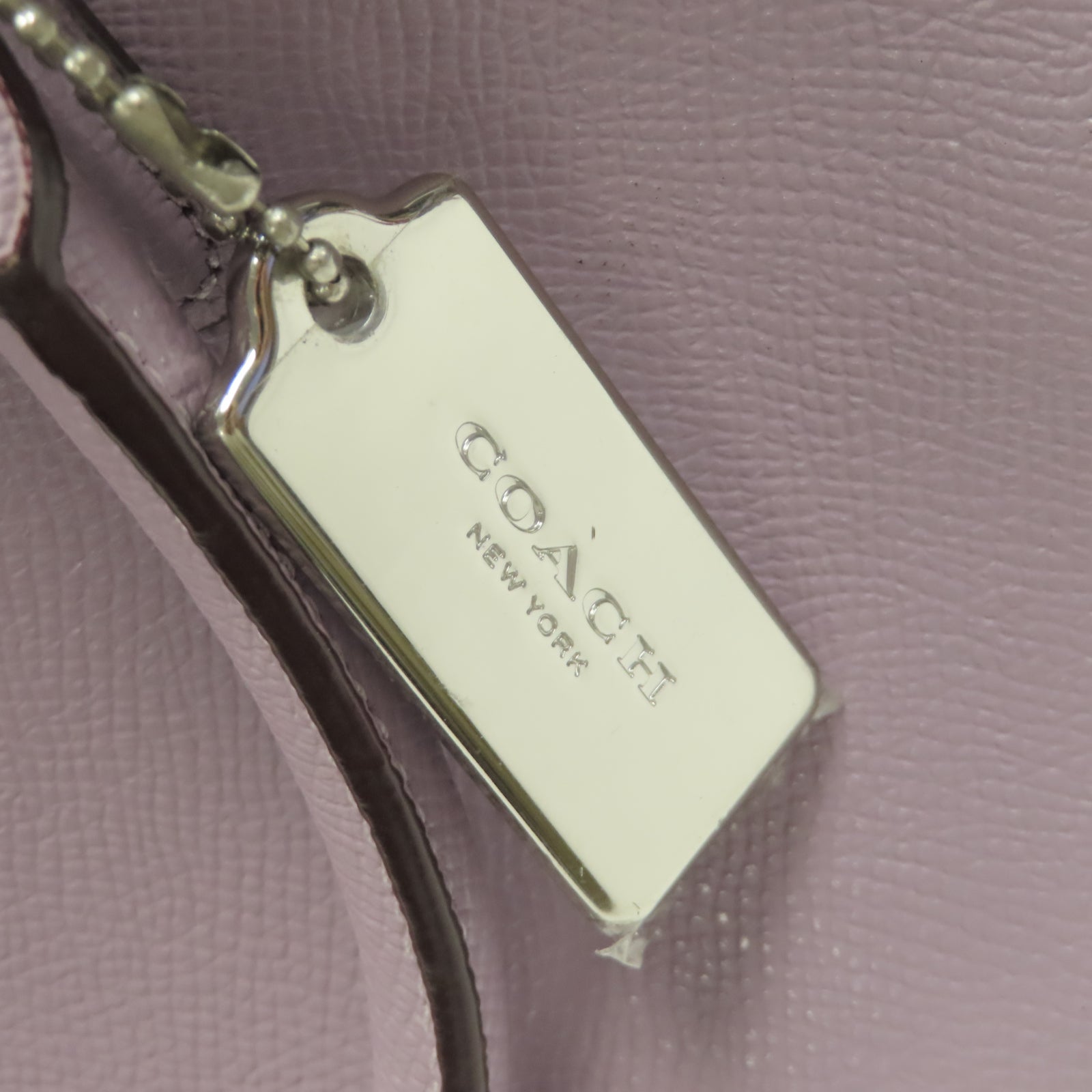 COACH 牛皮皮革Shoulder Bag銀扣手挽肩背兩用袋紫色