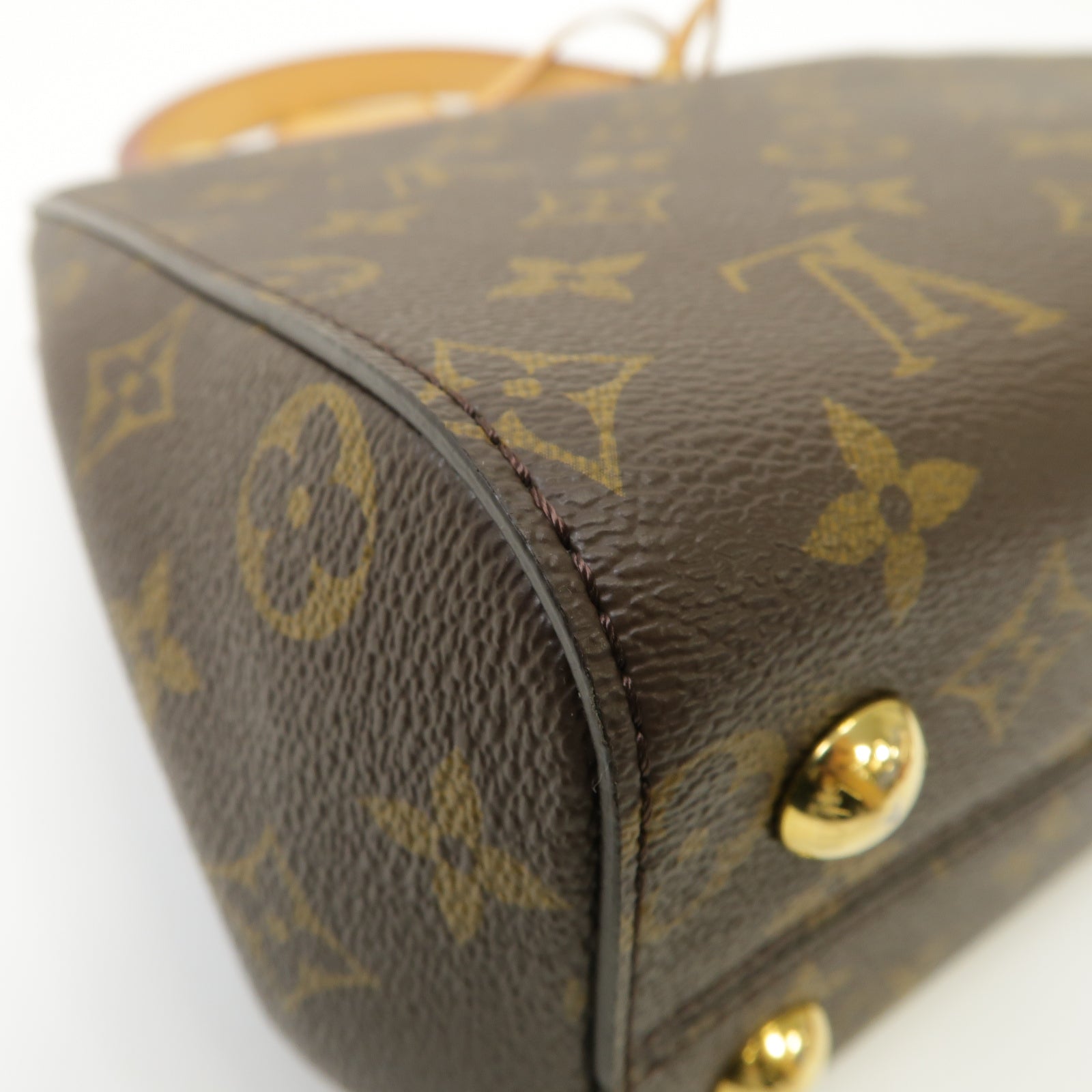 LOUIS VUITTON Monogram Cluny BB金扣手挽肩背兩用袋啡色