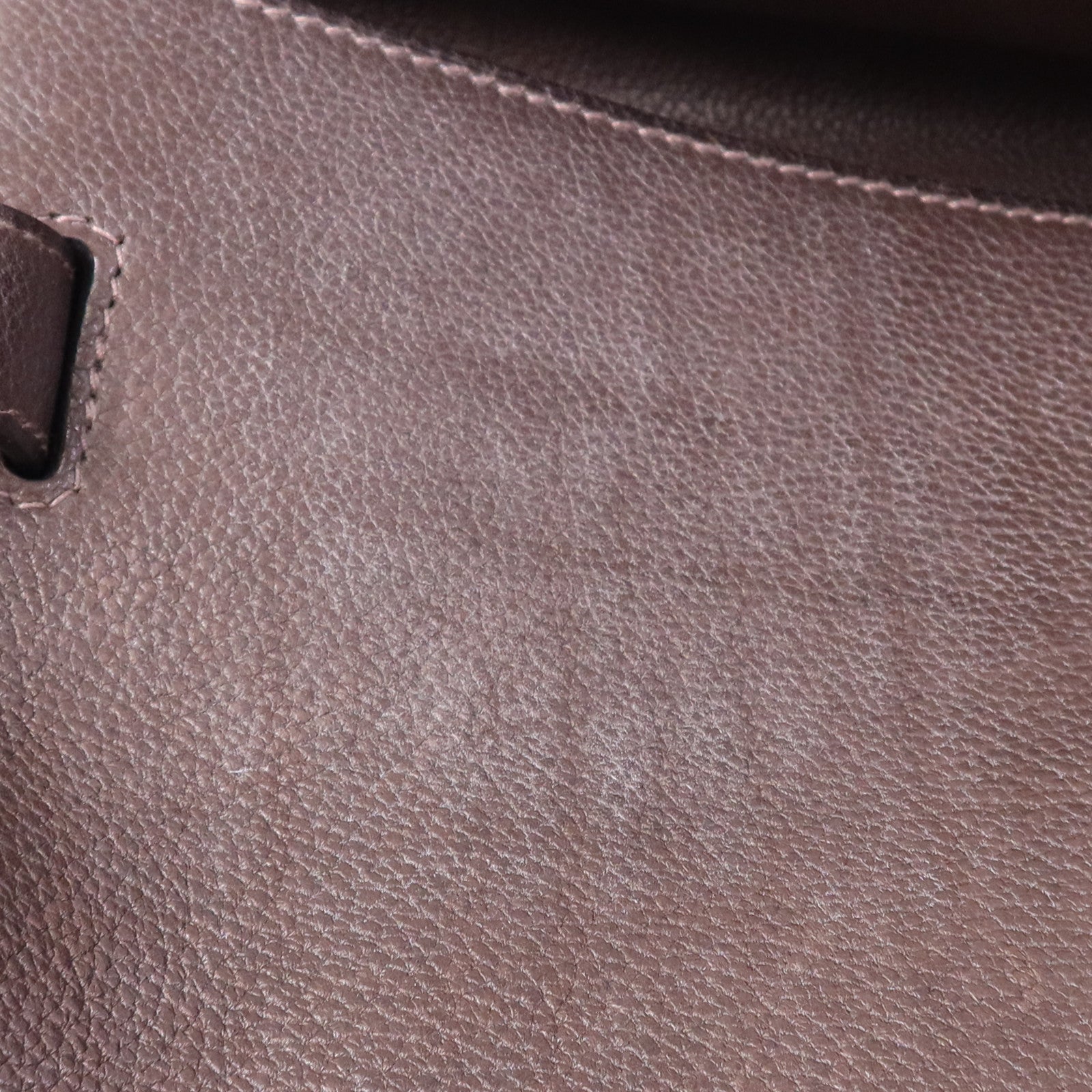 HERMES Barenia皮革Kelly Messenger GM銀扣肩背袋Rouge H