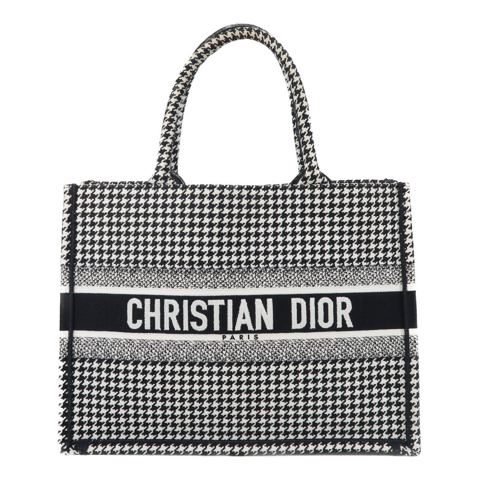 Dior 帆布Book Tote手挽袋黑色/白色